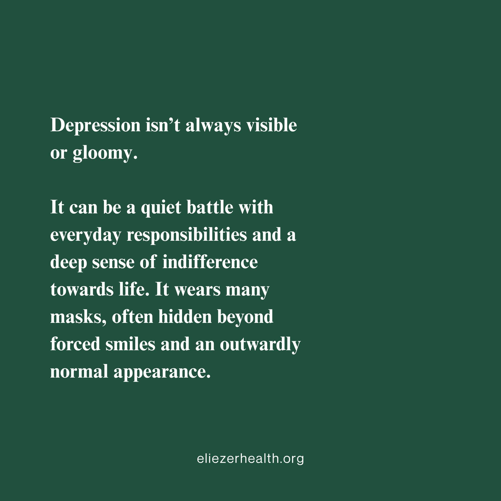 Depression doesn’t always show itself the way we expect. Sometimes, people who seem “fine” on the outside are quietly struggling inside. It’s not always about tears or sadness—depression can look like numbness, irritability, or just getting through the day feeling empty. Remember, you can’t always see someone’s pain, so kindness and patience go a long way.
💬 If you’re fighting a hidden battle, you’re not alone.
🔖 Save this as a reminder to check in on yourself and others.
📲 Share to spread awareness and empathy.
#InvisibleIllness #DepressionAwareness #MentalHealthMatters #YouAreNotAlone #BeKindAlways #EndTheStigma #HiddenStruggles #MentalWellness #SupportEachOther #ItsOkayToNotBeOkay