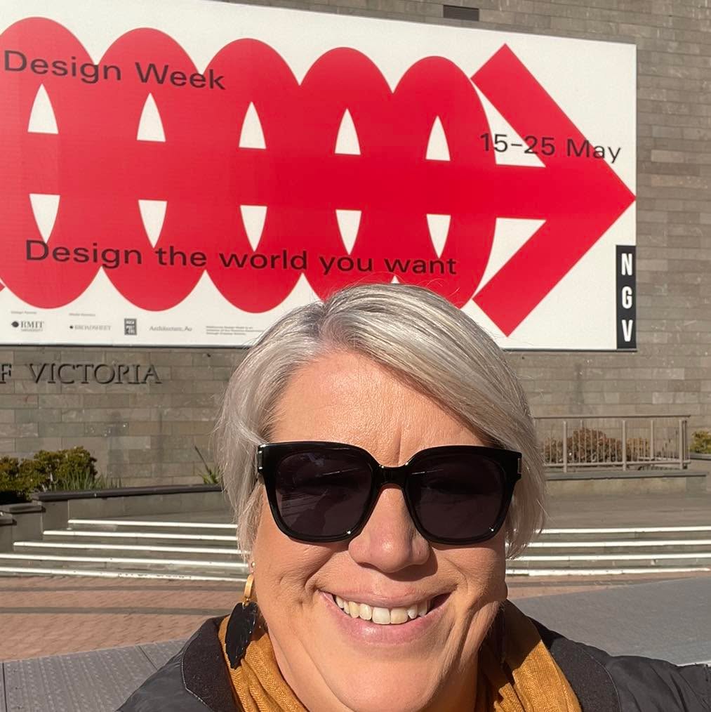 - DESIGN THE WORLD YOU WANT -
In Melbourne today and its design week! Who knew!! lol!!
Love the moto!
❤️ Design the world you want!!
#lauragillarddesign #designer #DesignTheWorldYouWant