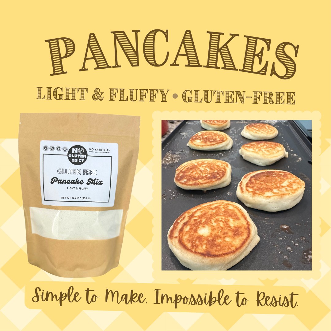🥞 Start Your Morning the Delicious Way! 🥞
Our gluten-free pancake mix makes it so easy to whip up a stack of light, fluffy goodness—no fuss, just flip and enjoy. Whether you're feeding the whole family or treating yourself, these pancakes are easy to make… and even easier to eat. 😋
✨ Gluten-Free
✨ Light & Fluffy
✨ Ready in Minutes
Available on our website — grab yours at www.nogluteninit.com 🛒
#glutenfree #glutenfreefood #GlutenFreeBreakfast