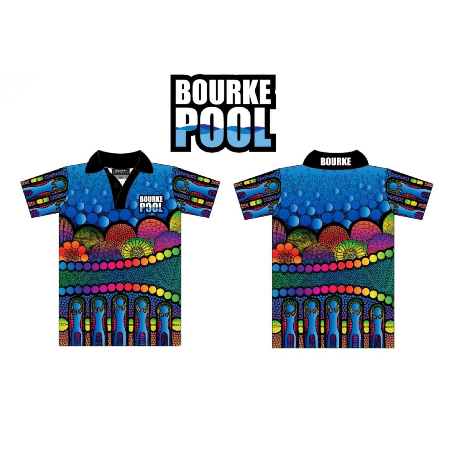 - SUBLIMATED SHIRTS -
To brighten your winter social feed, I thought I’d do a flashback to these awesome polos I designed for the Bourke Pool last summer. Local aboriginal artist Margo Grimes did a fantastic black and white artwork that I scanned and digitally coloured in for the polos! I love working with you Margo! It’s a real privilege!
I think you’ll agree they turned out great!! So fun and vibrant for all the pool staff to wear!!
If you want a sublimated polo or sports uniform for your business or sporting team get in touch! We can cover these shirts with whatever design you can imagine….I’ll bring it to life for you!!
#lauragillarddesign #designer #custompolo #sublimatedpoloshirt #sublimatedpolo #poloshirt #customclothing #customdesign #margogrimes #aboriginal #art #aboriginalart #aboriginalartist #collaboration #teamwork