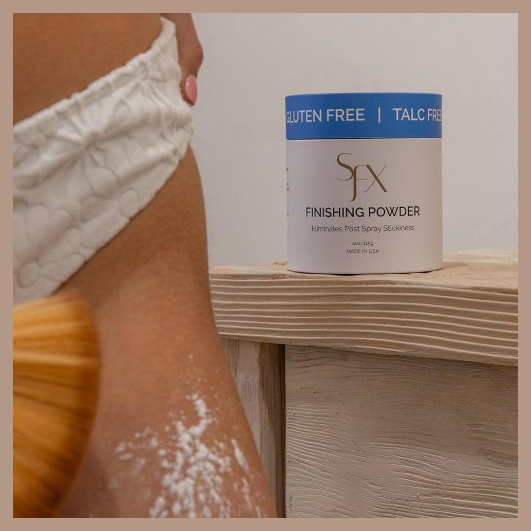 ☀️ Cheeky Sunshine Finishing Powder by SunFX
Set Your Glow with a Touch of Tropical Luxury
Add the ultimate finishing touch to your spray tan or self-tanning routine with Cheeky Sunshine Finishing Powder. This translucent powder removes post-tan tackiness, neutralizes odor, and leaves skin feeling silky smooth with a tropical scent you’ll love.
✨ When to Use:
Apply immediately after a spray tan or at-home tanning session for a flawless, non-sticky finish.
✨ What It Does:
Absorbs moisture in areas prone to stickiness (knees, décolletage, underarms, etc.)
Provides a sheer, bronzed glow without clogging pores
✨ How to Apply:
Dust generously with a clean, dry fan brush or powder pad for best results.
🌿 Why You'll Love It:
Talc & silica free
Gluten free, vegan-friendly
Made with organic, skin-loving ingredients
Feel fresh, smell divine, and glow confidently—Cheeky Sunshine is your tan’s new best friend.
.
.
#CheekySunshine #SunFXGlow #FinishingPowder #SprayTanEssentials #BronzedBeauty #TropicalVibes #PostTanPerfection #VeganGlow #GlowSetter #FlawlessFinish #SelfTanTips #TanningRoutine #NonStickyTan #SunlessGlow #australia #brand #soldincanada #sunfxcanada #skinfxinc #exclusive #canada