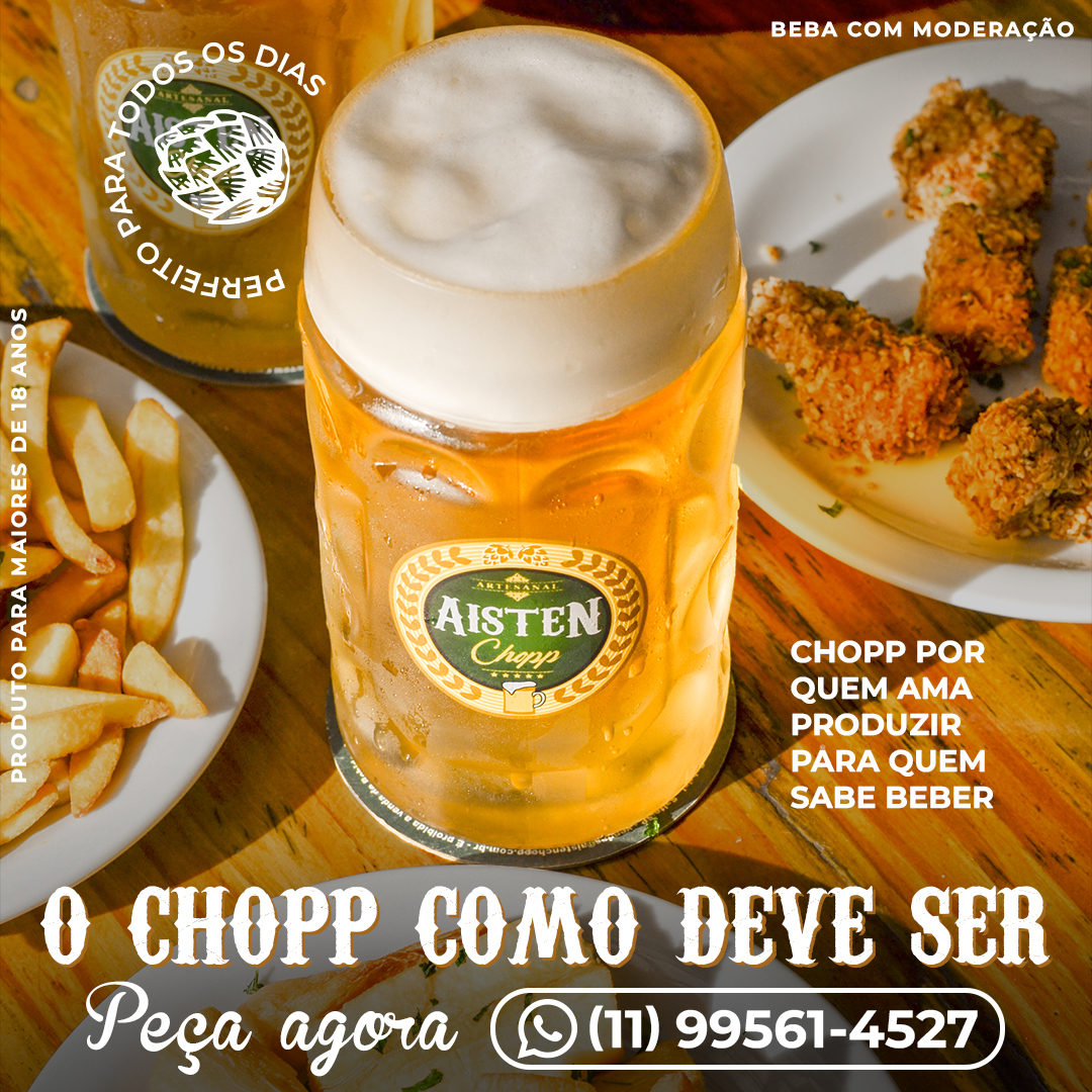 Você merece um Chopp Aisten para deixar o dia como deve ser! 🍻
Ao pedir nossos deliciosos chopps artesanais, não apenas garantimos esse precioso líquido dourado, mas também cuidamos de todos os detalhes para que você aproveite sem preocupações.
Por que escolher Aisten Chopp?
✅ Chopp Artesanal: Uma experiência de sabor única com diversos tipos
✅ Instalação Profissional: Deixe para nós a instalação das chopeiras, para que você só precise se preocupar em se divertir.
✅ Retirada Descomplicada: Após a festa, cuidamos de tudo. Você relaxa enquanto nós desmontamos as chopeiras.
✅ Atendimento Personalizado: Estamos aqui para garantir que cada gole seja perfeito, e cada momento, memorável.
Liberte-se para se divertir enquanto nós cuidamos dos detalhes.
Entre em contato agora para garantir o seu chopp e reservar a instalação exclusiva!
📱 Peça pelo Whatsapp (11) 99561-4527
📞 Peça pelo telefone (11) 4456-9899
Acesse o nosso site e conheça mais!
📱aistenchopp.com.br
Beba com moderação. Produto destinado a maiores de 18 anos.
#chopp #choppartesanal #ipa #pilsen #choppgelado #bebacommoderacao #churrasco #festa #bar