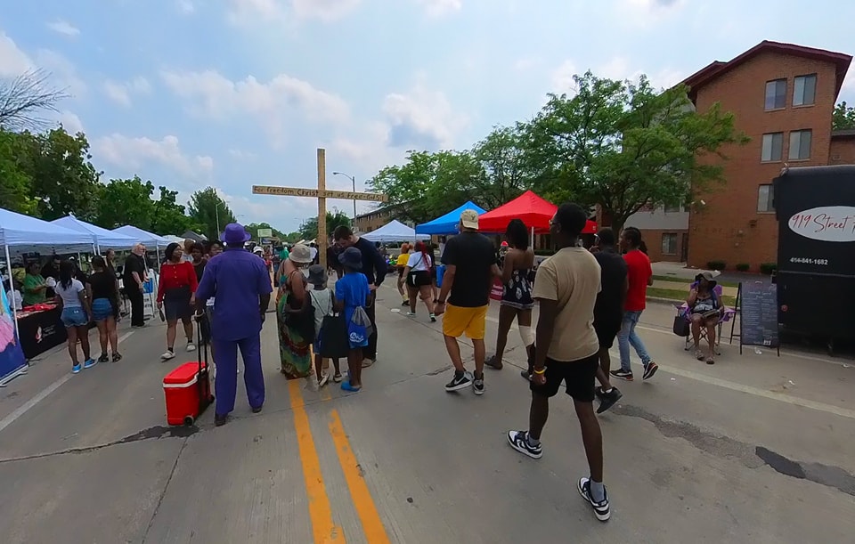 Join us for evangelization this Thursday at Juneteenth Street festival in Milwaukee. We will begin at 8am with Mass with the Archbishop at St Martin de Porres Catholic Church (128 w Burleigh st.) followed by some evangelization on the street at the Juneteenth day street festival. Last year we had a cross that said "for Freedom Christ set you free" and we invited people to write sins that they were struggling with to give them over to Jesus and be set free. We had probably around 200 people write something on the cross. If you can only come for part of the day, look for the big cross on mlk drive between Center st and port Washington ave.