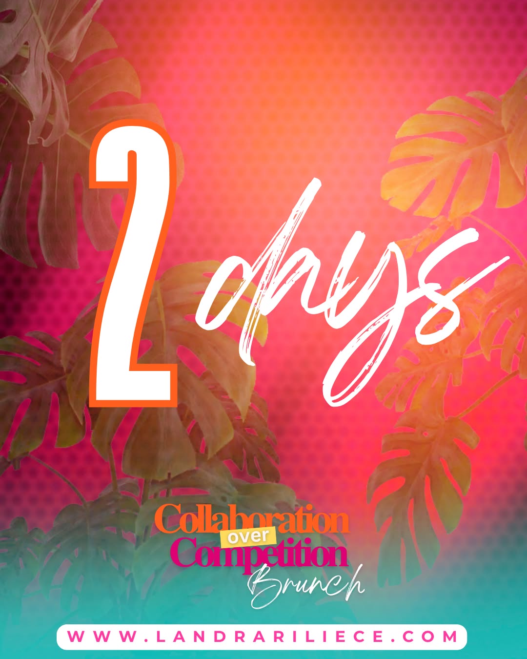 2 DAYS AWAY from the shift you didn’t know you needed.
In just 48 hours, the room will be filled with vision, strategy, and women who move with intention.
No fluff. No competition. Just pure connection, collaboration, and elevation.
✨ The mimosas will flow.
✨ The conversations will go deep.
✨ And the breakthroughs? Inevitable.
Whether you’re attending or watching from afar, trust—something powerful is about to happen. 💛
📅 Happening June 29, 2025
#COCBrunch2025 #2DayCountdown #CollaborationOverCompetition #PurposeDrivenWomen #SheMeansBusiness #LegacyInMotion #WomenInLeadership #BrunchWithImpact #GetInTheRoom