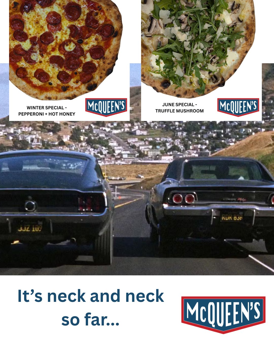 It's neck and neck so far this month between the Winter Special and the June special wood fired pizzas.
What's your favourite? The Pepperoni + Hot Honey or the Truffle Mushroom?
We are open for wood fired pizza from 4.30 - 8 pm Wednesday to Sunday evenings. Pick up, Delivery, Dine In.
#mcqueenswoodfiredpizza #pizza #woodfiredpizza #takeaway #delivery #homedelivery #dinein #glutenfree #vegan #freshisbest #buylocal #eatmoreveg #azzuricheese #serendipity_icecream #woodend #woodendvillage #lovewoodend