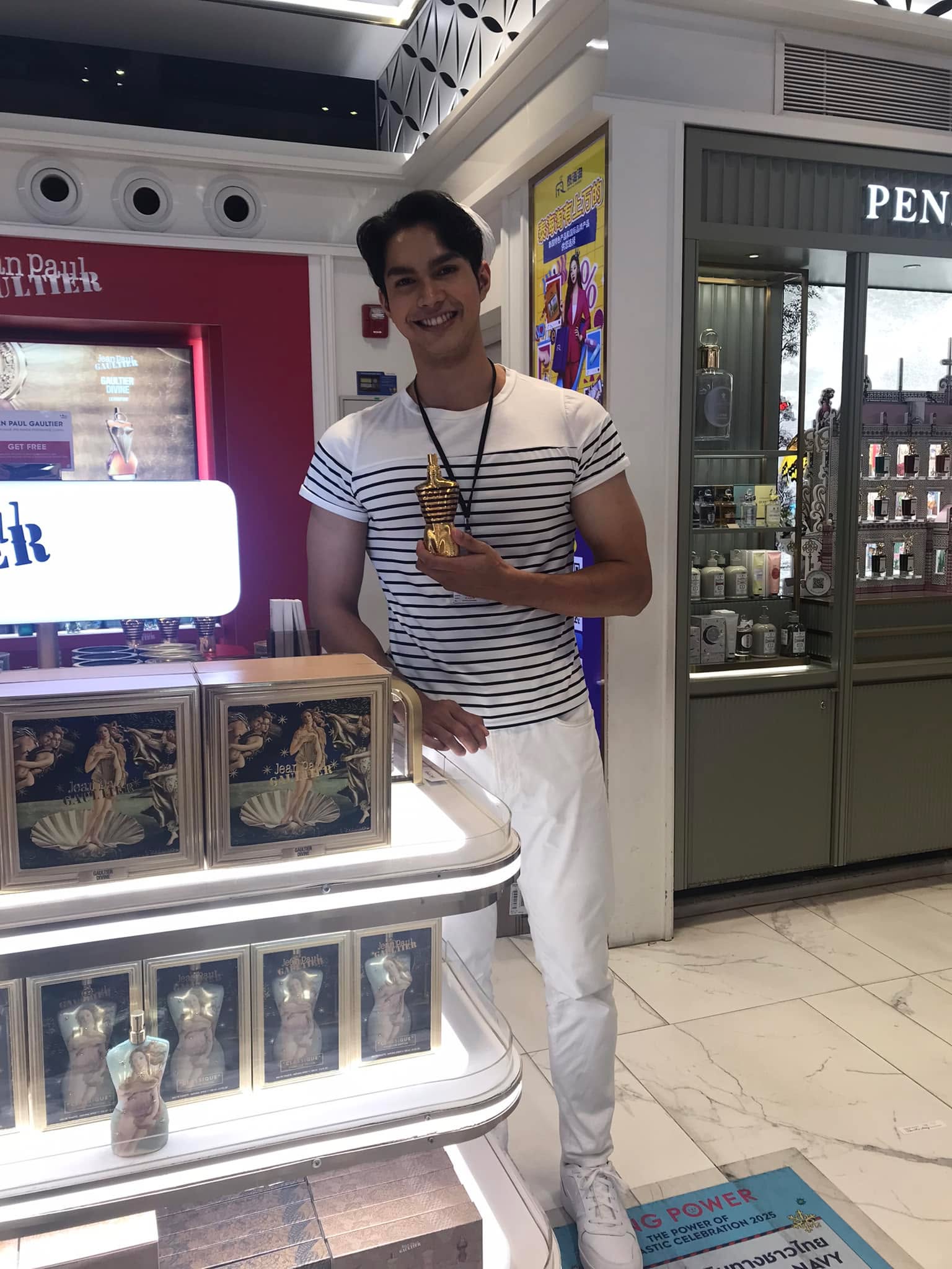 Jean Paul Gaultier always has the best sailor boys, honey trap at Bangkok Airport 😍