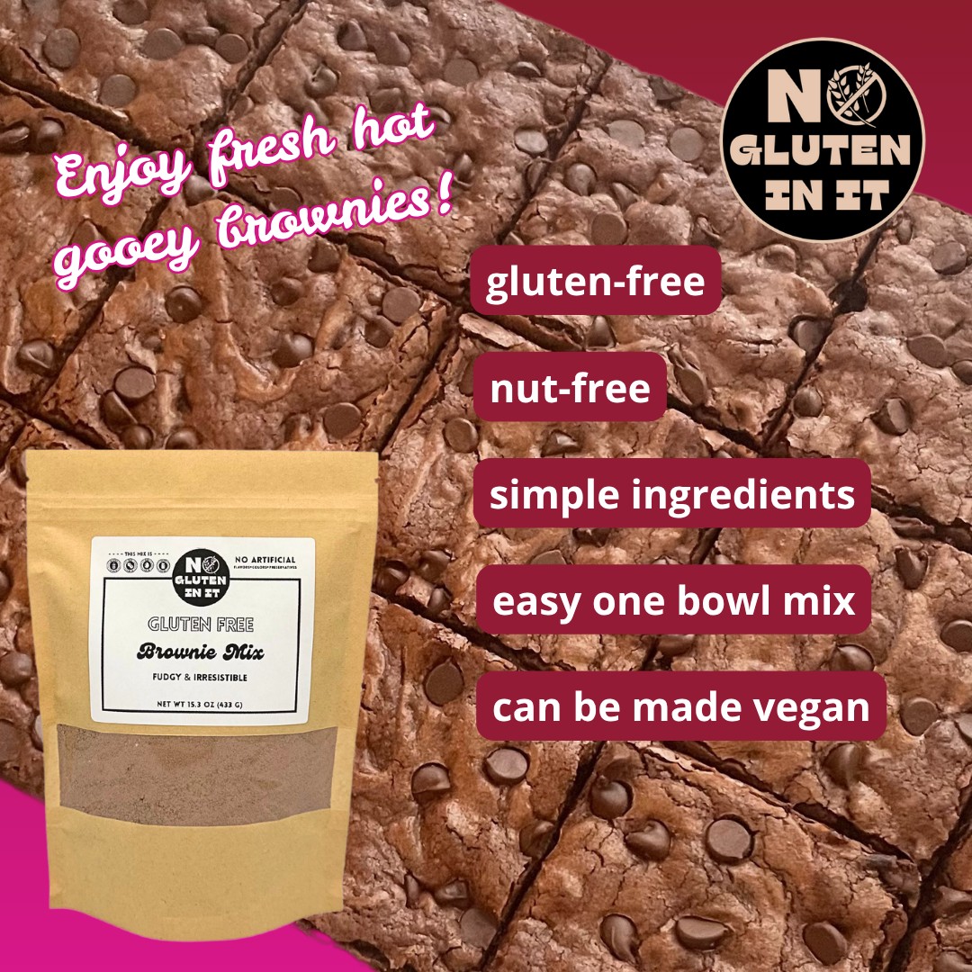 🍫 Fresh. Hot. Gooey.
Yes—you can have brownies like this anytime. 😍
Our gluten-free brownie mix makes it easy to bake up rich, chocolatey goodness whenever the craving hits.
No gluten, no fuss—just pure deliciousness.
Grab yours at www.nogluteninit.com 💻
📦 Ships nationwide!
#NoGlutenInIt #GlutenFreeBrownies #EasyBaking #GlutenFreeLife #BrownieLovers #CeliacSafe #GlutenFreeDesserts #SmallBatchBaking