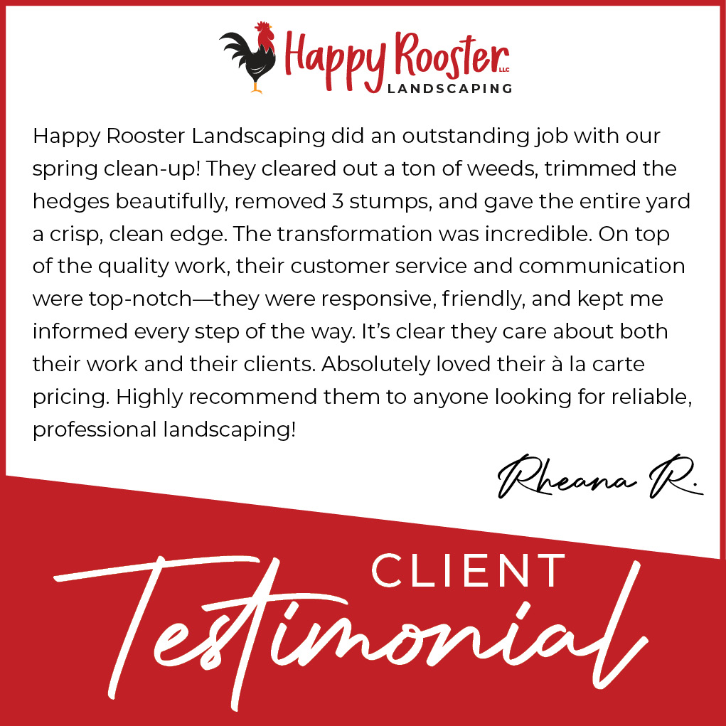 📣We’re proud to deliver results worth raving about.
📲 Let’s chat about your goals—send us a message 224-808-4353!
#TestimonialTuesday #happyroosterlandscaping