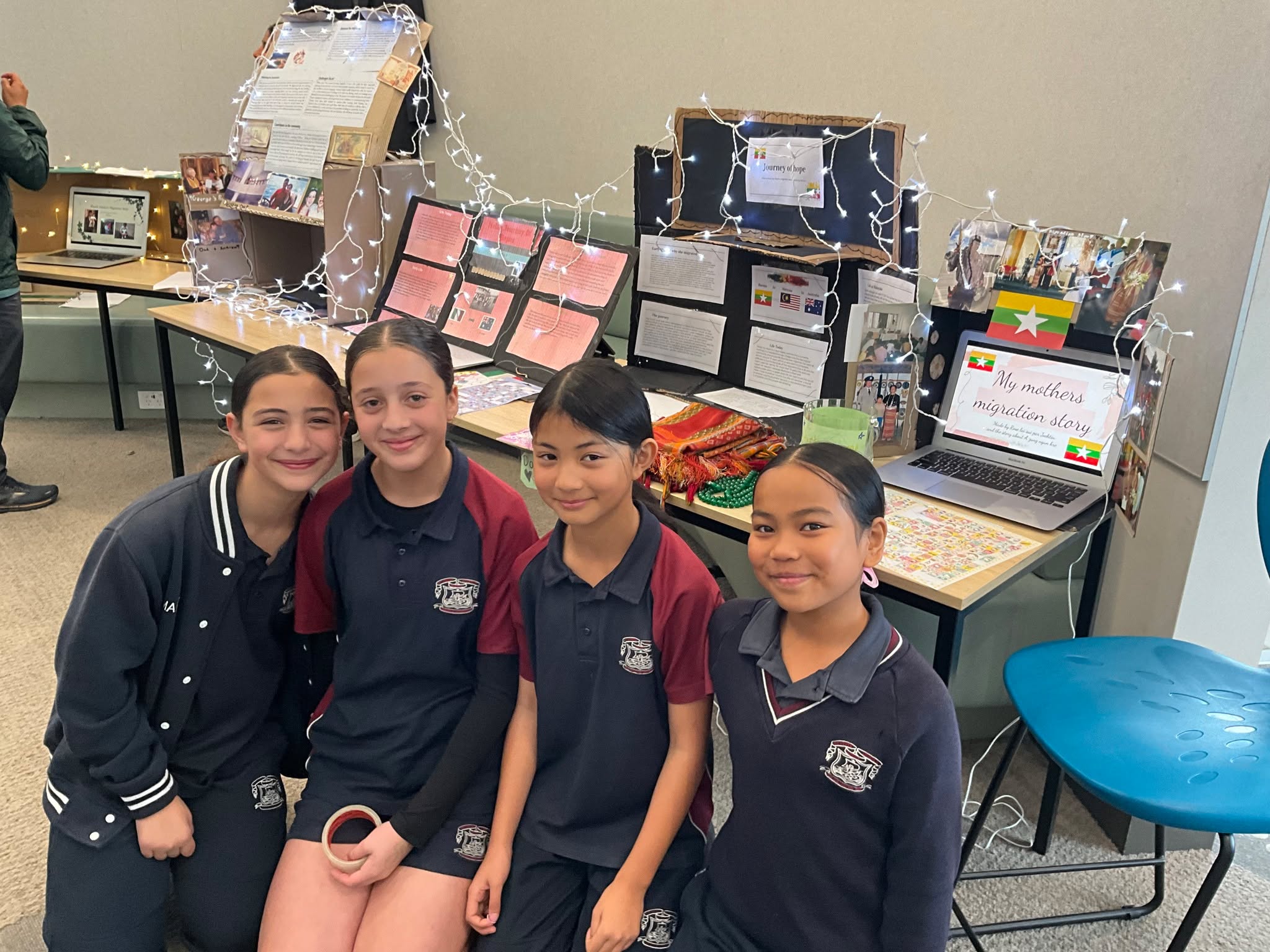 ***Year 6 Immigration Museum***
This term, Year 6 children have been learning about Australian immigration and many amazing groups of people who have contributed to our country. Year 6 children investigated the immigration journey of a family member, friend or teacher and created different exhibits to form our Year 6 Immigration Museum which was then opened up to the community.
Congratulations to the Year 6 students and teachers involved in such a great project. Everyone was blown away by the incredible stories on display.