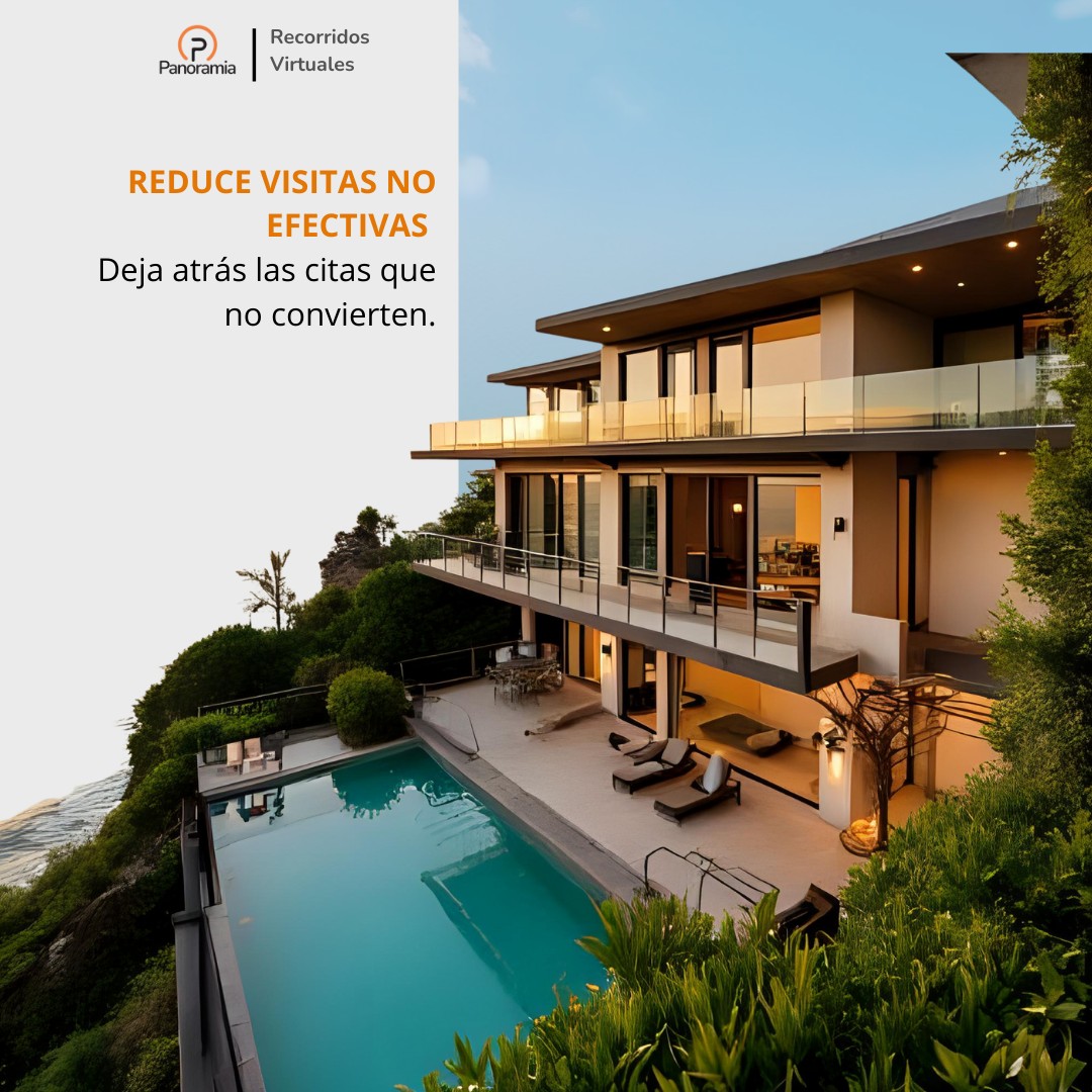 ¿Cansado de citas que no convierten?
Con Panoramia, tus clientes conocen tu espacio de forma virtual y solo agendan quienes realmente están interesados.
✅ Más eficiencia.
✅ Más cierres efectivos.
✅ Menos visitas innecesarias.