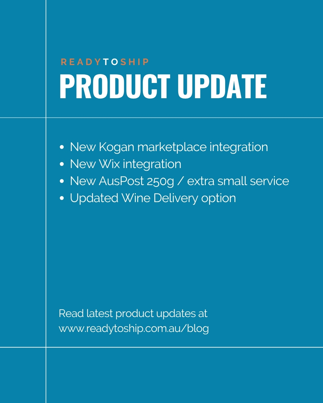 In our latest product update, we announced new integrations with @kogandotcom marketplace and @wix websites. Plus, we share a few @auspost updates to help make your shipping smoother and more cost-effective!
Read the full Product Update via the link in bio.
#wix #kogan #australiapost #smallbusiness #onlineretail #marketplaces