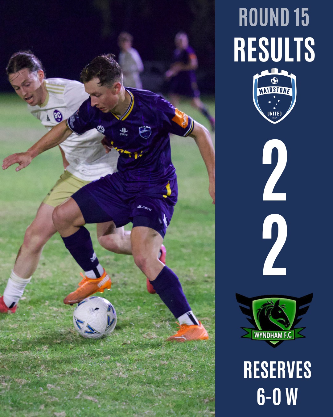 Mixed results this week; our Senior men drew 2-2 with Wyndham, while our reserves claimed a big 6-0 win!
This Saturday we're back at home for our annual Robert Prosia Day where we'll take on ETA Buffalo.