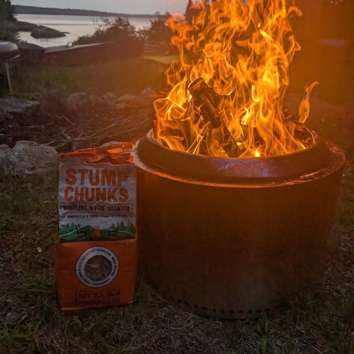 Views >>>
Find our medium and large bags of Stump Chunks on Amazon, Lowe’s, Ace Hardware, Do It Best, Walmart, our website and more!
📸: @eljefesmoke
