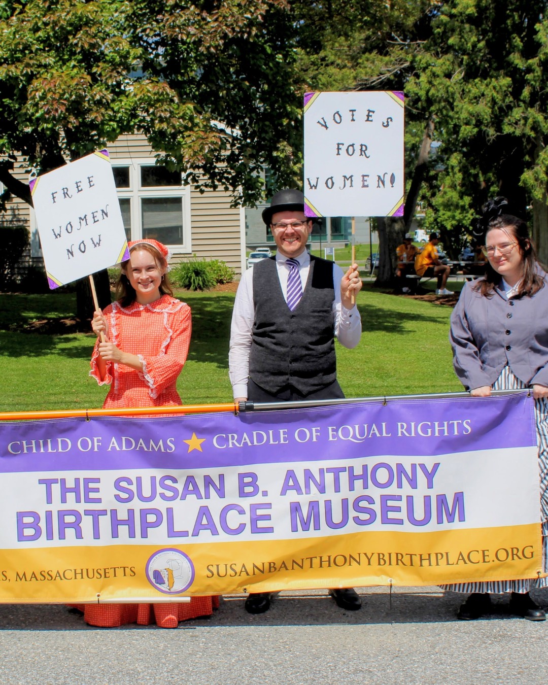 SBABM had the wonderful opportunity to participate in the Williamstown 4th of July Parade. We were also inspired by the reading of founding documents including Susan B. Anthony's Declaration of the Rights of Women of the United States by wonderful actors from the Williamstown Theater Festival.
Thank you to the @williamstownchamber, @wtfestival, and @williamscollegelibraries Chapin Library for making these events possible.
#intheberkshires #liveBRK #4thofjuly #parade #celebration #usa