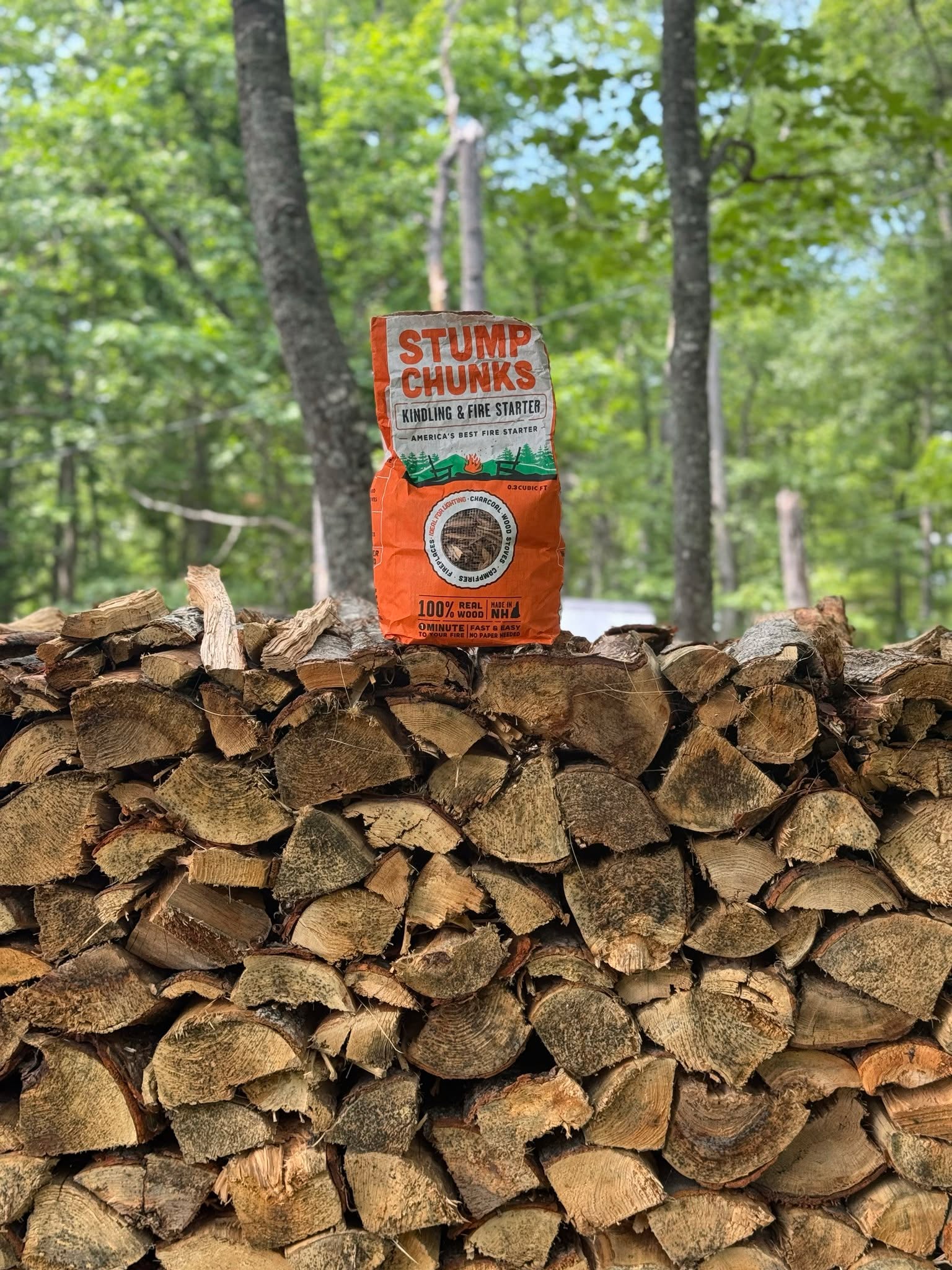 All that wood and no way to light it? Not on our watch. 🔥 Whether it’s a backyard firepit or a stack ready for the grill, Stump Chunks gets things burning fast—no chemicals, no hassle, just clean, reliable fire every time.
Find our medium and large bags on Amazon, Do It Best, Lowe’s, Ace Hardware, Walmart, our website and more!