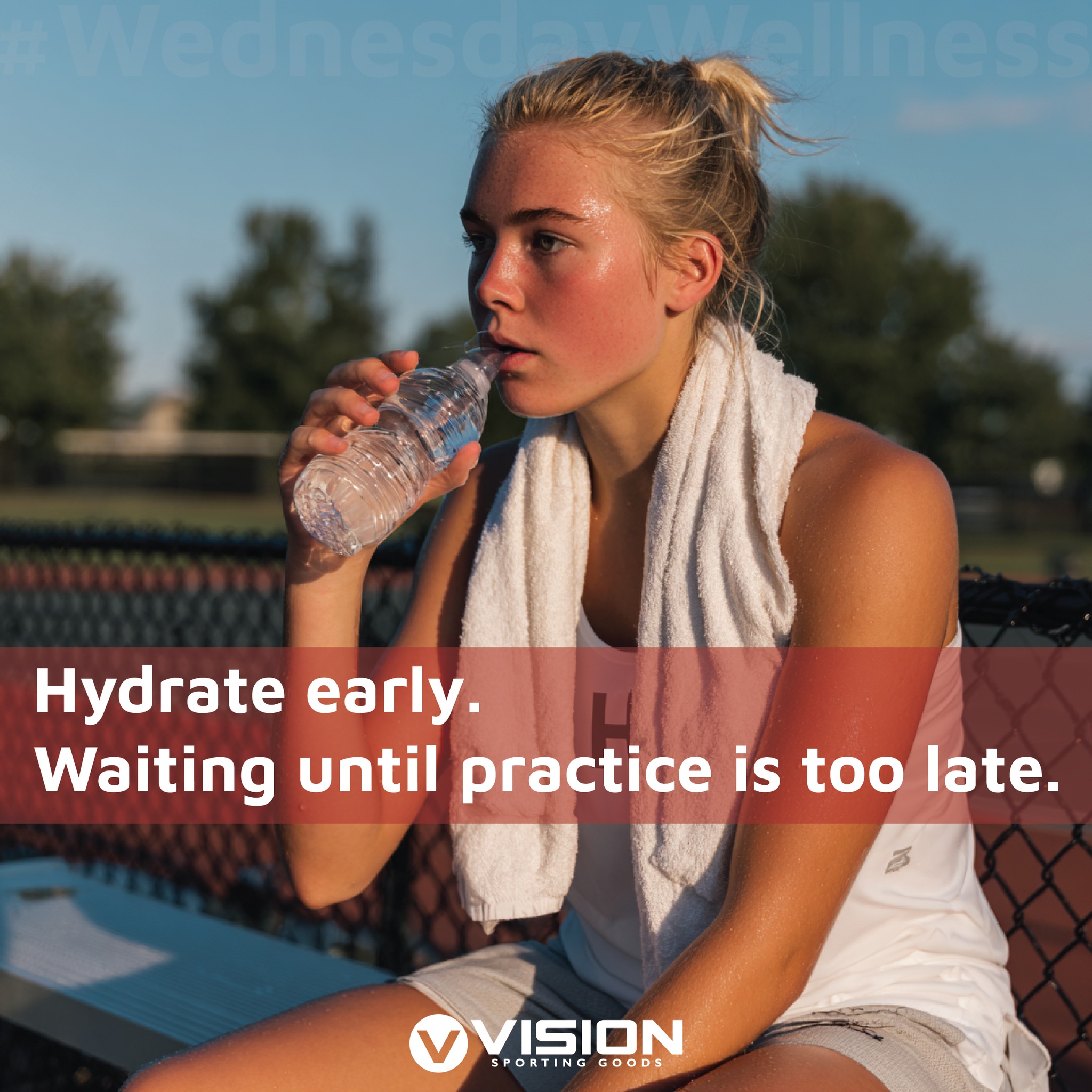 Hydrate early.
Wait too long, and you’re playing catch-up in more ways than one.
🥤💧
Tag your squad. Tag your trainer. Tag your water break warrior.
#WellnessWednesday #StayFueled #GatoradePartner #VisionStrong #PurposeBeyondTheGame