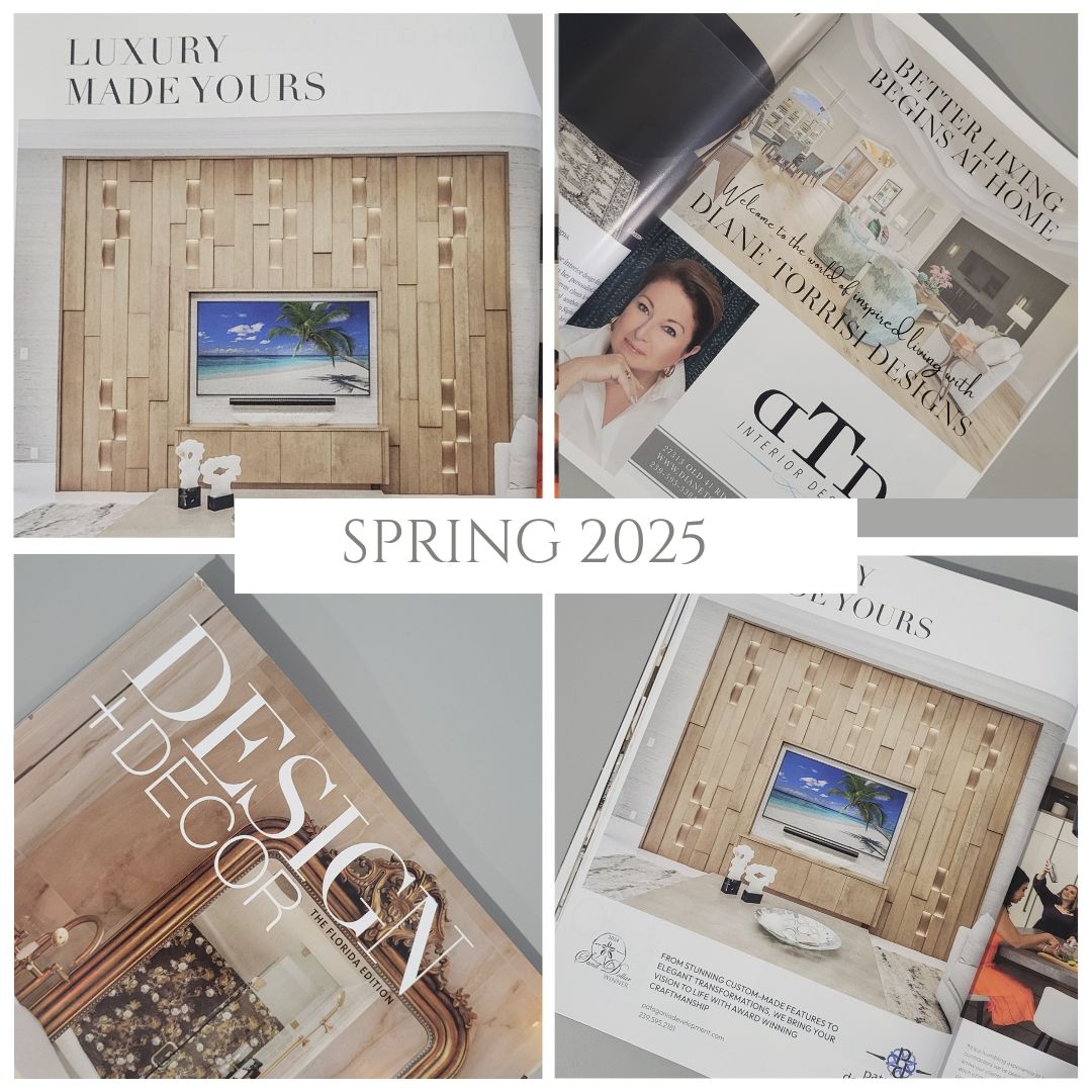 Two of our incredible clients, @diane.torrisi.designs and @patagonia_development , are featured in the Spring 2025 issue of Design + Decor — with photography by us! 📸 Patagonia’s stunning project also earned a 2024 Sand Dollar Award 🏆 Grateful to help showcase such beautiful, award-winning work!
.
.
.
#designanddecor #interiordesign #luxuryhomes #sanddollarawards #patagoniadevelopment #dianetorresdesigns #realestatephotography #awardwinningdesign #naplesflorida #bonitasprings #interiorphotography #floridadesign #homemagazine #turnkeyphotography #luxuryliving