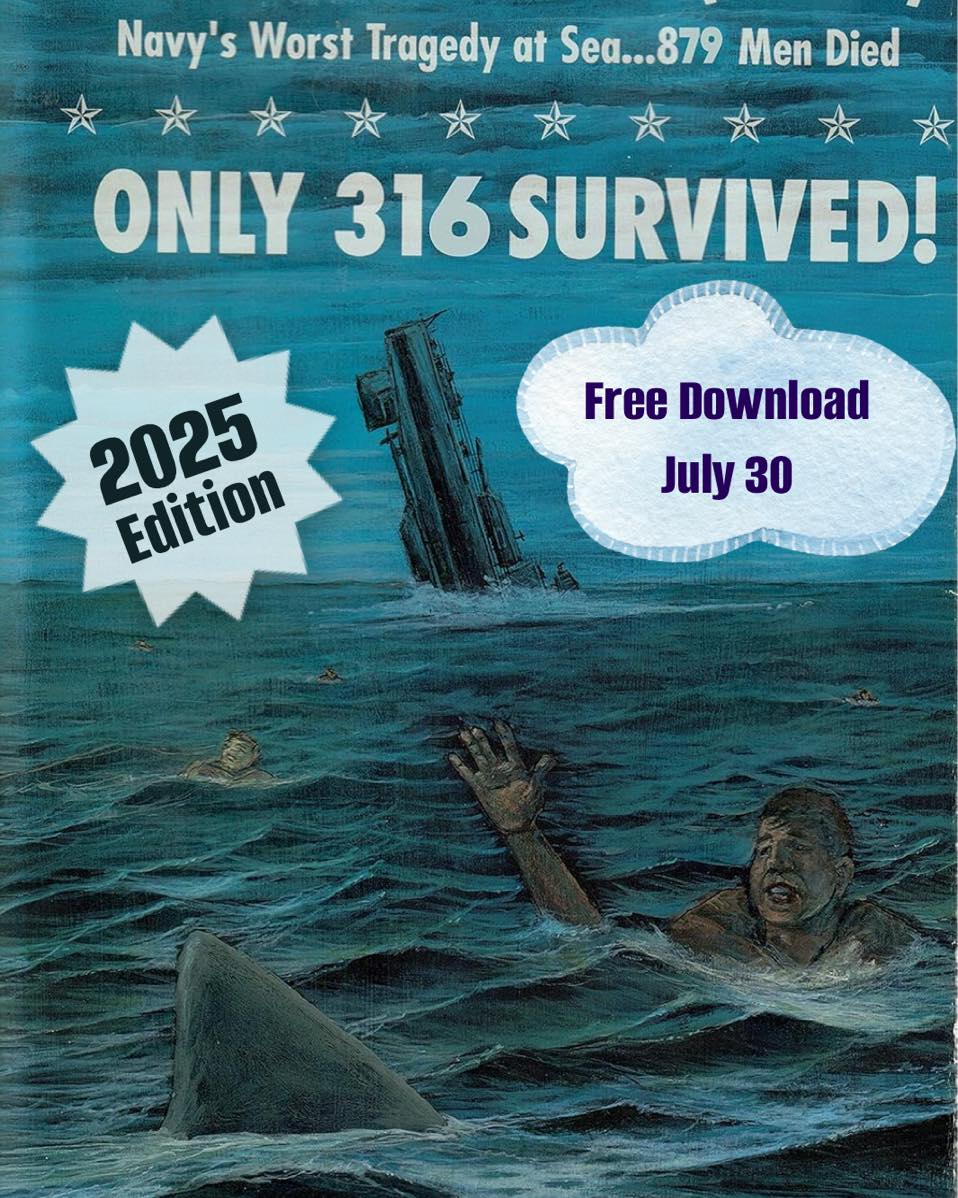 📖 Today Only – FREE Kindle Download!
In honor of the 80th anniversary of the loss of USS Indianapolis, we’ve updated the survivors’ book, Only 316 Survived!, with over 100 new photos and first-hand accounts from the 316 men who came home.
🆓 Get the new Kindle edition FREE — only on July 30!
This new edition honors the promise made by the crew: To share the stories of those who came home — And remember the true heroes who didn’t.
Please download and share! Every download boosts visibility and helps more people discover the true history of Indianapolis and her heroes.
#USSIndianapolis #Only317Survived #WWIIhistory #80thAnniversary #LegacyOfTheSea #IndianapolisCrew #FreeBook #KindleFreebie