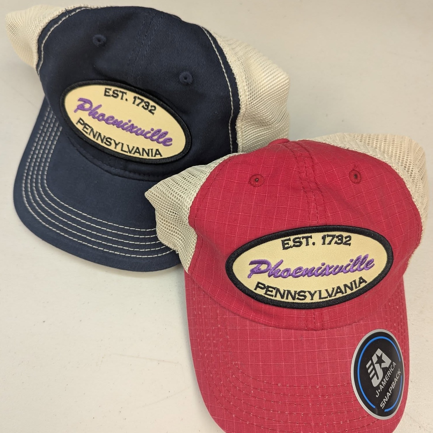 Did some nice hats for Countryside Reality in Phoenixville. Debate the year if you want. Or the name. Or better yet call check out the @phoenixville.history. Their newly renovated museum is open. Go and check it out sometime. I'm sure they will have a more precise year for you.
#customhats #customapparel #phoenxillehistory
#phoenixville #customhat