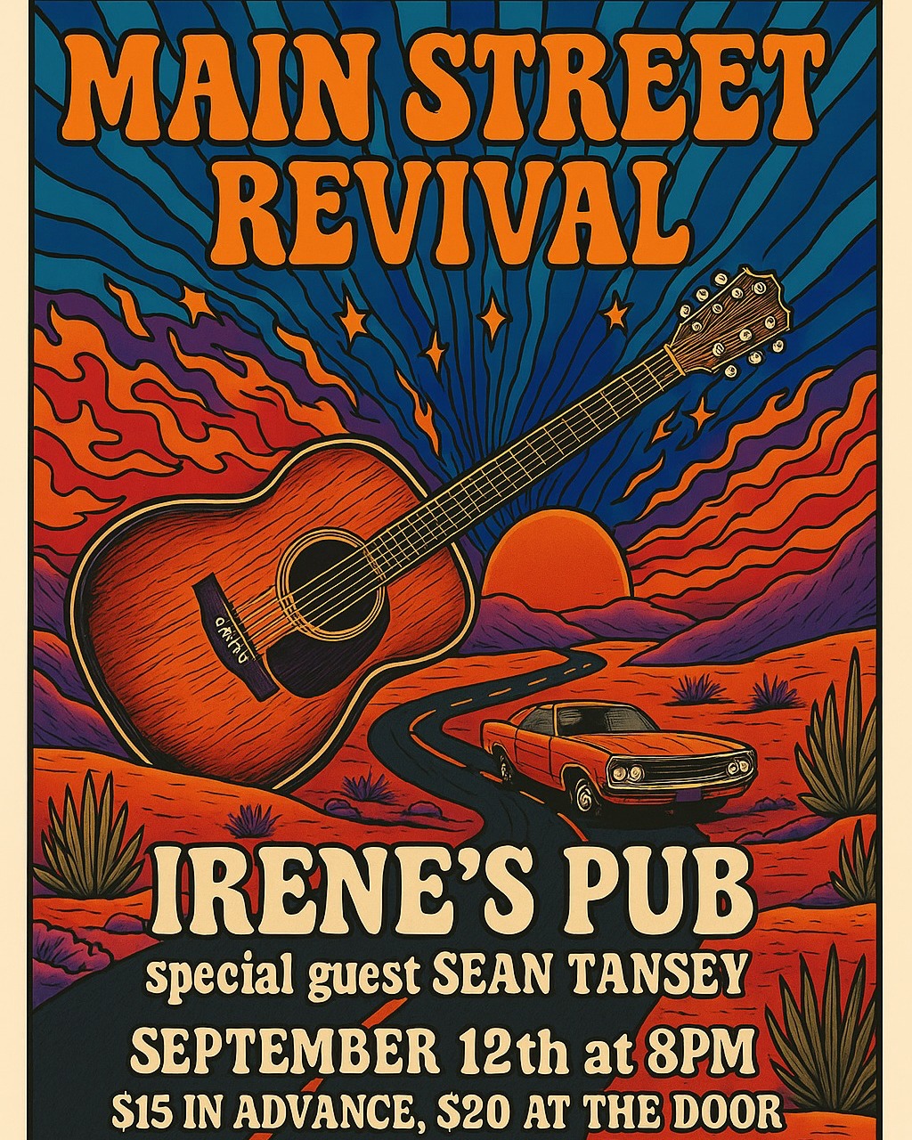 Friday September 12th join us at @irenespub along with our drummer @rightonsean kicking it off with a solo set! Cityfolk is happening around the corner - so join us before, during or after. We'll be playing two sets 🤘