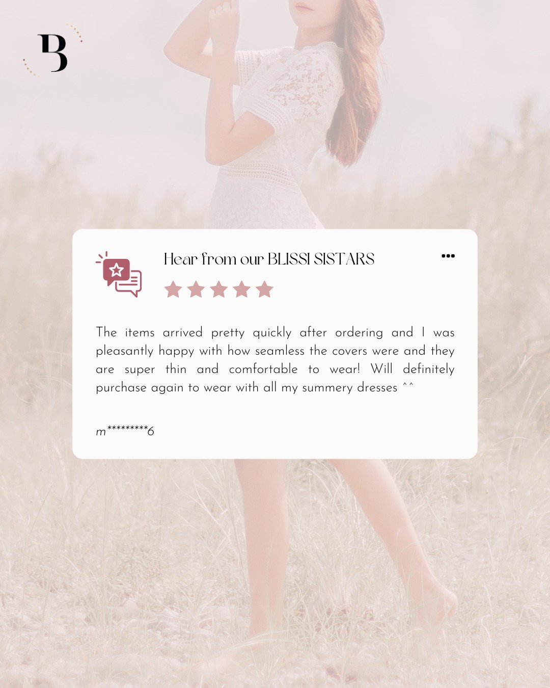 ✨ Hear it from our BLISSI SISTARs ✨
“Super thin, seamless, and so comfortable — perfect for all my summery dresses.” ☀️👗
We love hearing how BLISSI essentials give you the confidence to wear what you love, without the worry. 💖
#BLISSISistars #YourConfidenceYourBliss #WardrobeEssentials