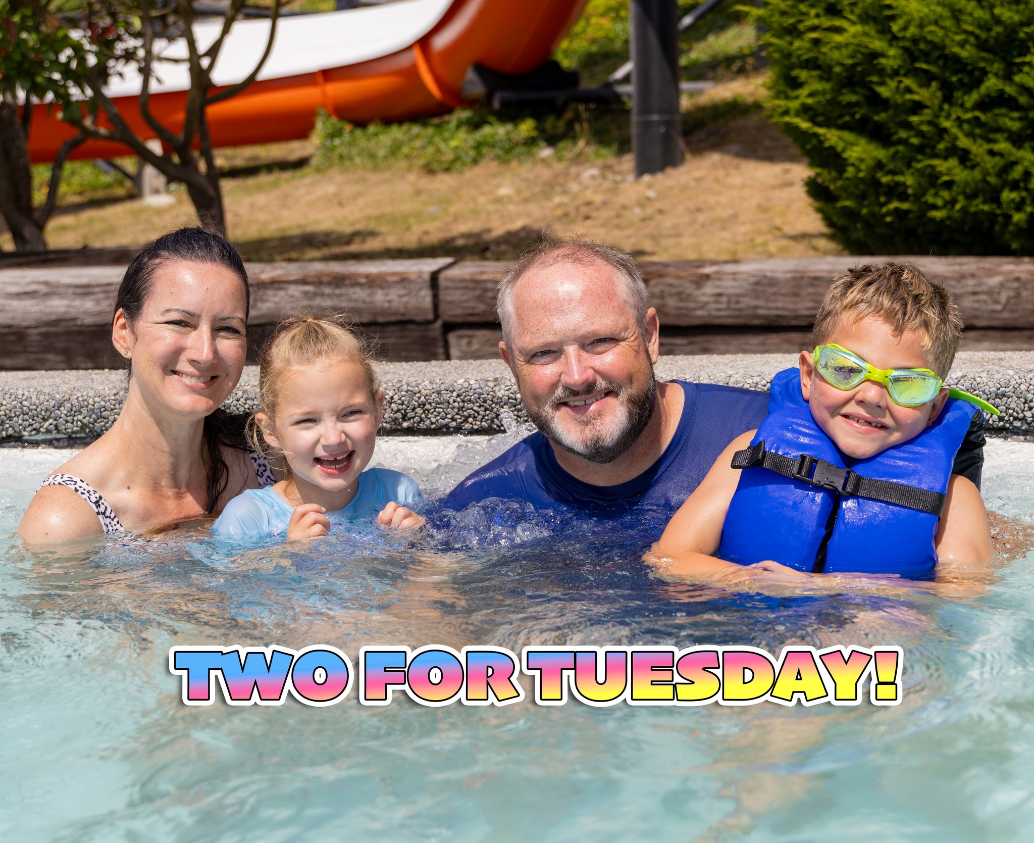 There's only 2 more Tuesdays left in the season for our “Two for Tuesday” deal! 😎☀️Take advantage before it's too late!
Buy two single day admission tickets and get two for FREE!
*Deal only available at admission gate*