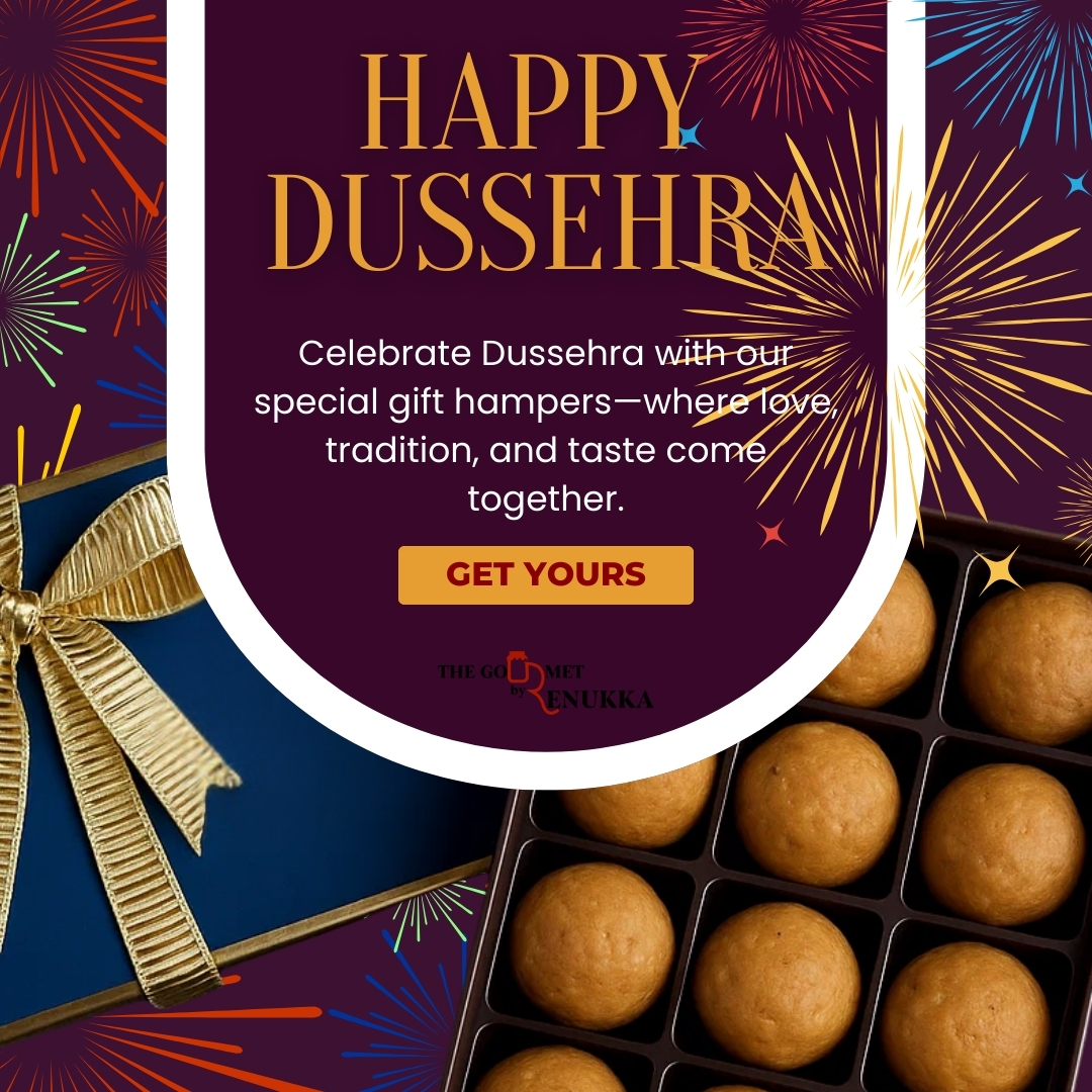 Happy Dussehra! 🌼 Today, we celebrate the victory of light over darkness. Let’s embrace the spirit of this festival and uplift each other. What does Dussehra mean to you? Let us know in the comments! #thegourmetbyrenukka #thegourmetachaar #CelebrateTogether #FestiveSpirit