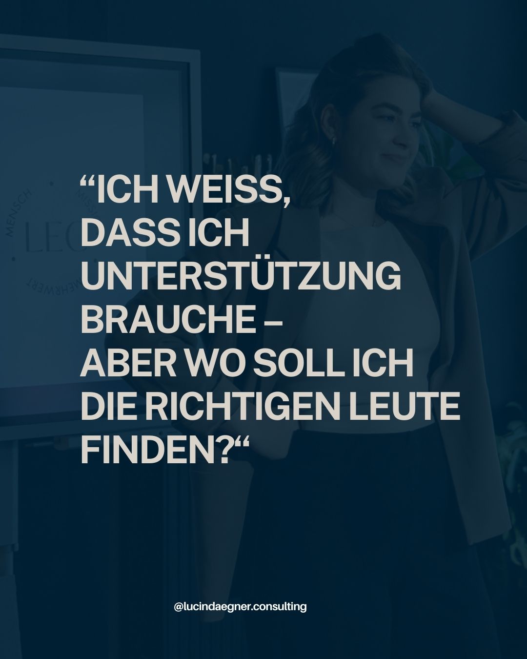 „Ich weiß, dass ich Unterstützung brauche – aber wo soll ich die richtigen Leute finden?“
Diesen Satz höre ich ständig von meinen Kund:innen. Und weißt du was? Genau an diesem Punkt stecken viele Selbstständige fest.
Denn klar: Unterstützung klingt gut.
Aber plötzlich tauchen 1000 Fragen auf:
> Wo finde ich die richtigen Menschen?
> Kann ich mir das überhaupt leisten?
> Was, wenn niemand meine Qualität liefert?
Die Wahrheit ist: Es gibt nicht die eine perfekte Lösung. Aber es gibt den ersten Schritt. Und der beginnt damit, dir klarzumachen, welche Aufgaben du wirklich abgeben willst – und was dir die meiste Zeit und Energie raubt.
Von dort aus bauen wir Strukturen auf, die dir Sicherheit geben und dir helfen, genau die Unterstützung ins Boot zu holen, die dein Unternehmen braucht. 🚀
💬 Welche Aufgabe würdest du als erstes abgeben, wenn du könntest?
#effizientarbeiten #selbstführung #selbstständigkeit #aufgabenabgeben #teamaufbau #teamaufbauen #führungskräftecoaching #führungskraft #selbstständig #businessaufbau #führungskräfteentwicklung #businessaufbauen #soloselbständige #delegieren #selbstführungskompetenz
