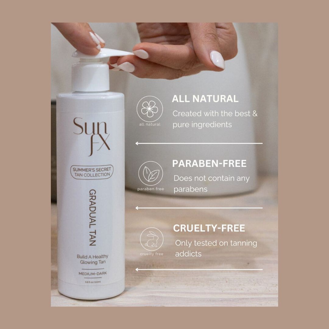 ☀️✨ Your Secret to a Sun-Kissed Glow! ✨☀️
Say hello to the SunFX Summer Secret Gradual Tan Lotion — the foolproof way to achieve a beautiful, natural-looking tan that develops gradually over a few days.
🌿 Hydrates & nourishes with skin-loving vitamins & butters
🌞 Extends the life of your salon spray tan
💧 Unscented formula – perfect for sensitive skin
🕊️ Leaves skin silky-smooth, soft & radiant
⏳ Slows exfoliation for a longer-lasting glow
Unlike ordinary lotions, this tan-safe formula ensures your color looks authentic, radiant, and seamless — even the harshest critics will be fooled. 😉.
.
.
#SunFX #GradualTan #SummerSecret #SunlessTanning #GlowingSkin #NaturalTan #TanSafe #HydratingTan #SprayTanExtension #SelfTanGlow #SmoothSkin #TanLotion #SunKissedGlow #FlawlessTan #GlowWithConfidence #love #sunfxcanada