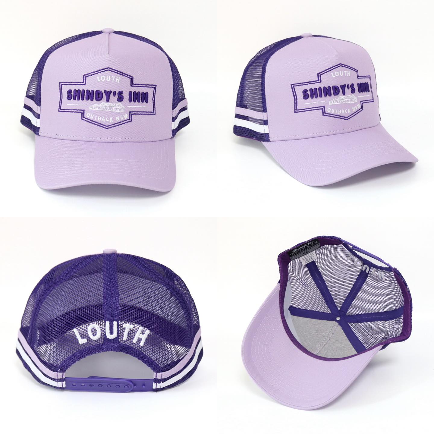 - SHINDY’S INN TRUCKER CAPS -
How pretty is this purple combo trucker cap we designed and produced recently for Shindy’s Inn! Head to the famous pub in Louth to get yours!!
#lauragillarddesign #designer #merchandise #customcaps #caps #truckercaps #customdesign