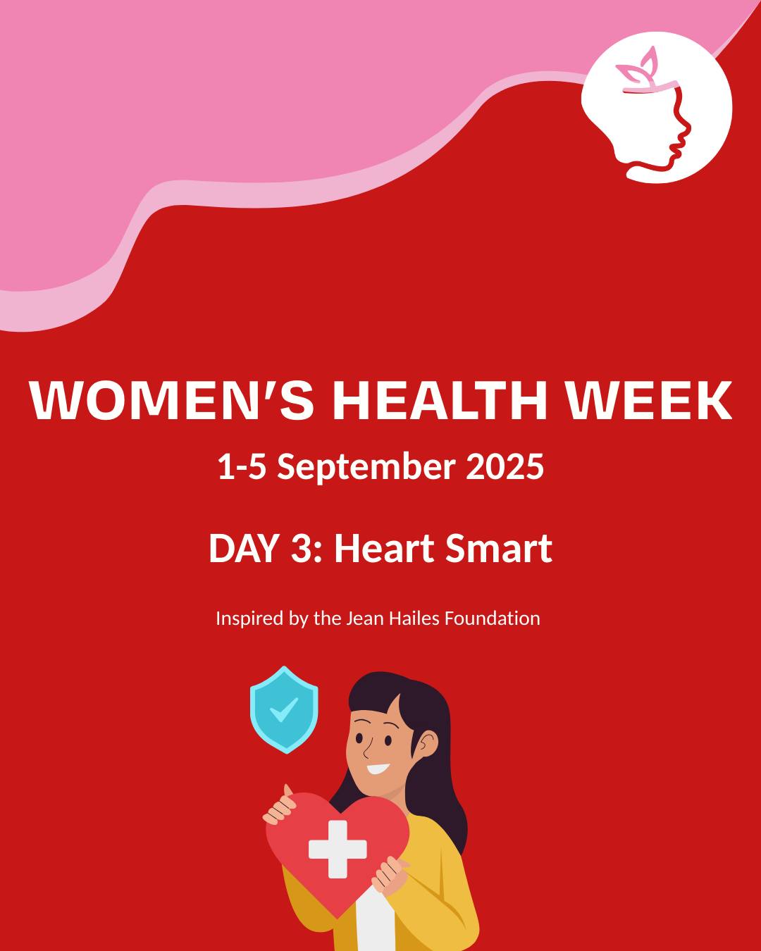 โจThis year's Womenโs Health Week, we will be posting every day following the daily themes of the @jeanhailes Foundation.
Todayโs theme is: Heart Smart ๐ซ
Heart disease is very common in Australia among women, and is often missed. Itโs important to:
โค๏ธ Know the symptoms
โค๏ธ Learn how to reduce your risk
๐ For more information check out the @โheartfoundationau to stay up on your health health!
#WomensHealthWeek2025 #WomensHealthWeek #WomensHealth #JeanHailes