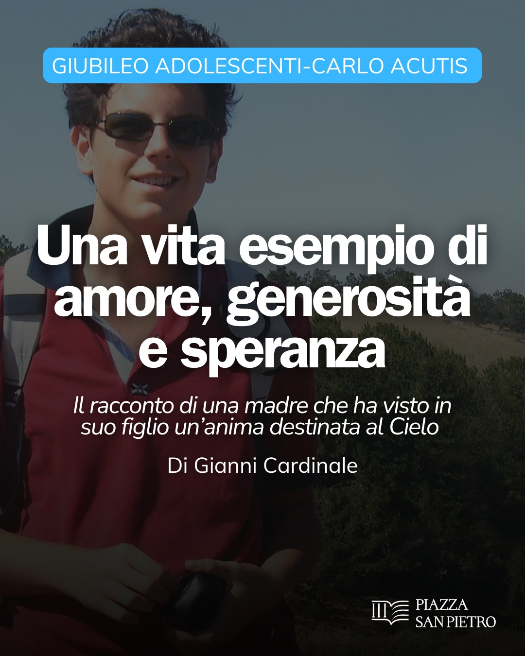 Oggi, 7 settembre, la Chiesa proclama santo un ragazzo che ha vissuto una santità semplice e autentica.
Un ragazzo che ha trovato nella sua fede il modo di affrontare le sfide della vita quotidiana.
Carlo ha scelto di dedicarsi agli altri, senza mai voler essere al centro dell'attenzione, ma rendendo ogni suo gesto un atto di amore per Dio. Nel numero di aprile di Piazza San Pietro, ripercorriamo la sua storia: dal digitale all’evangelizzazione online, dalla sua vicinanza ai più bisognosi, fino alla sua testimonianza di fede che continua a toccare il cuore di tutti.
📖 Scopri tutti gli approfondimenti su Carlo Acutis, il volto giovane della santità, verso la sua canonizzazione, nel numero di aprile.
#CarloAcutis #Canonizzazione #PiazzaSanPietro #Giubileo2025 #SantitàGiovane #FedeGiovane #Eucaristia #EvangelizzazioneDigitale"