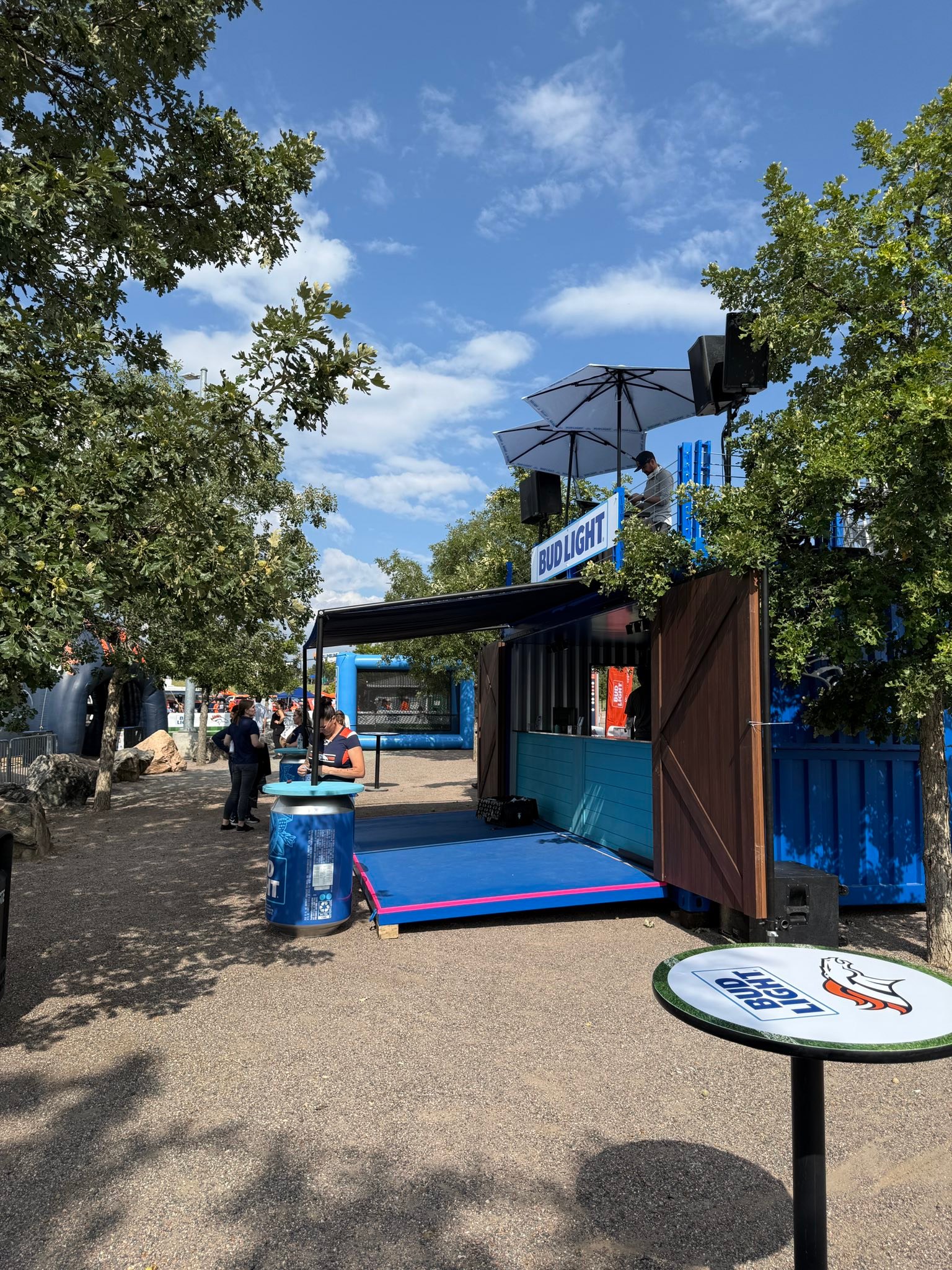 Kicking off my 11th season as the DJ for the @broncos & @budlight at the Broncos and Bud Light VIP Tailgate Party with @thepineappleagency at @empowerfieldatmilehigh Got Rob Meagher helping me out today!