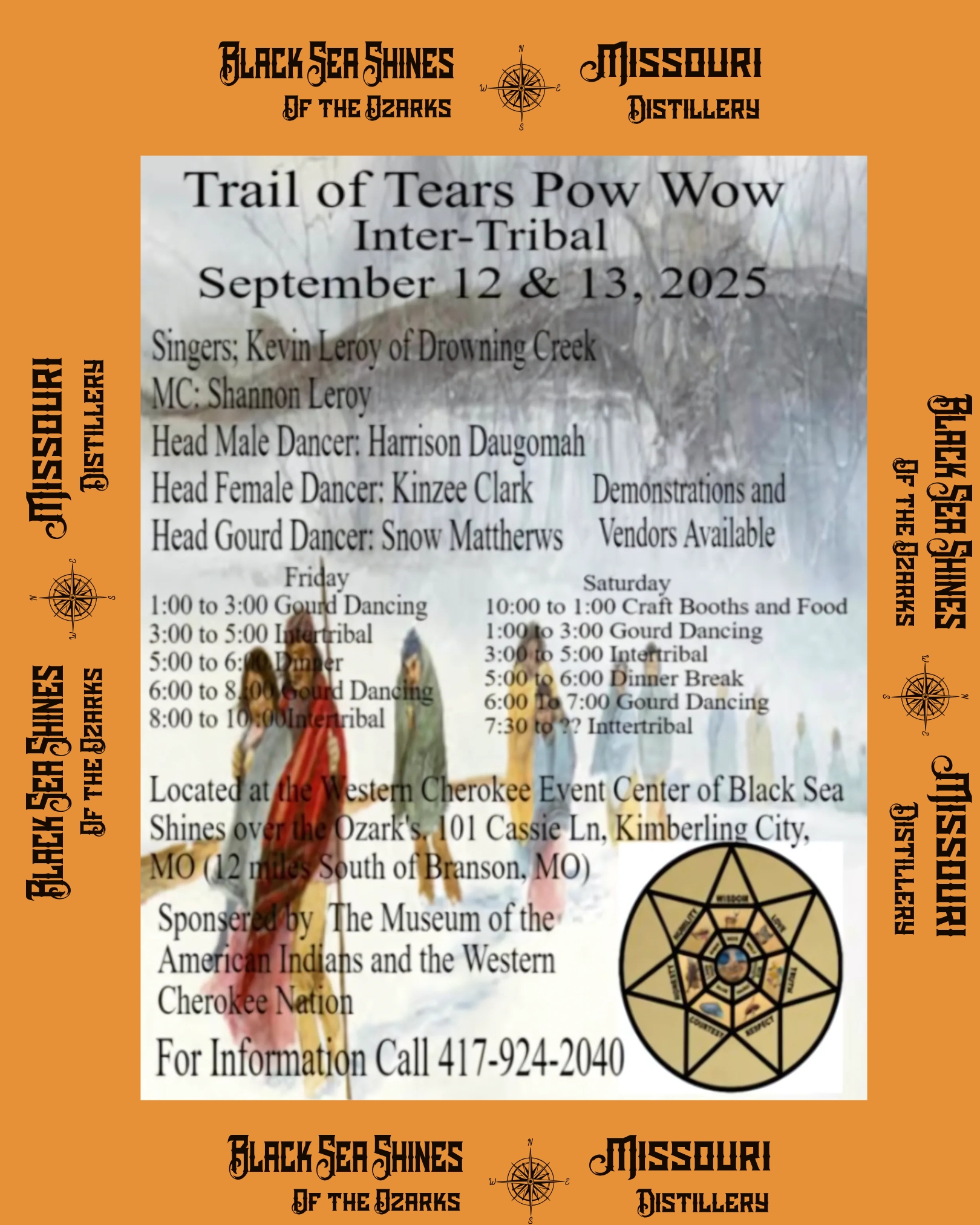 We are excited to welcome the Western Cherokee Nation PowWow on our land next weekend. The Cocky Steer and the Chuck Wagon Ladies will be providing tasty food. Guess who is offering beverages?