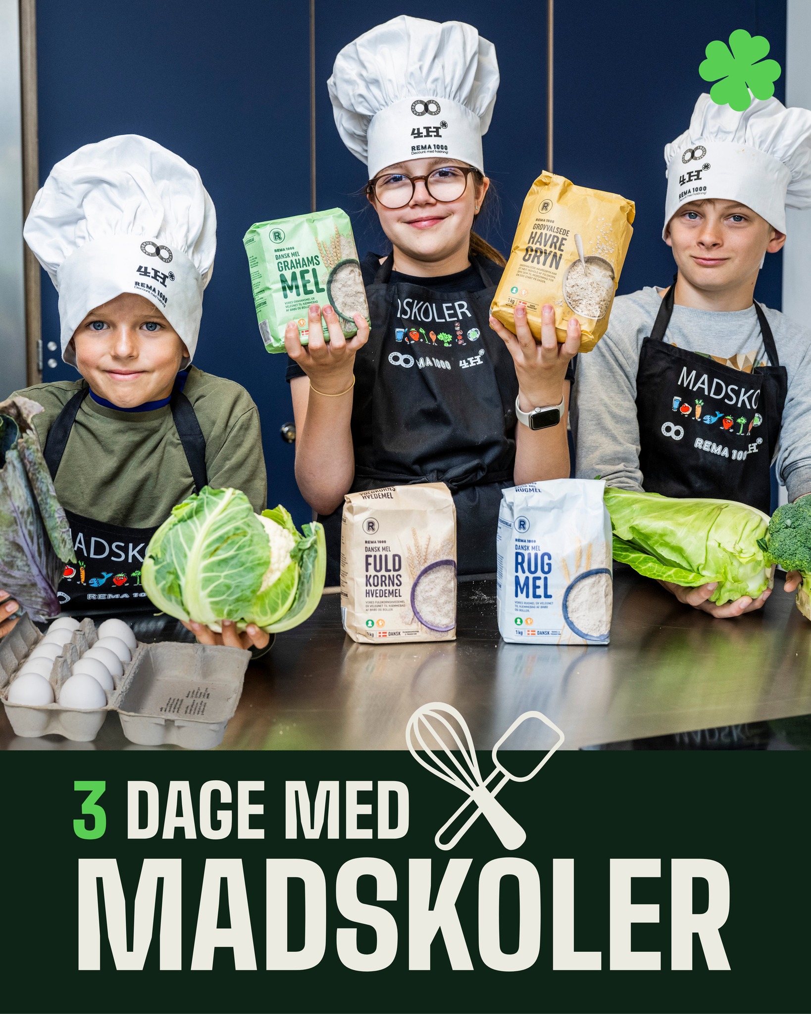 TILMELDINGEN ER ÅBEN 🍴🥄🔥
Skynd dig ind på madskoler.dk, hvis dit barn skal med på efterårsferiens lækreste oplevelse: 3 dage med Madskoler.
Gør dig klar til 3 dage med:
🍀 Nye venner
🍀 Madmod og sanseudfordringer
🍀 Køkkenballade
🍀 Læring og madlavning
Tilmeld dit barn nu på https://www.madskoler.dk/