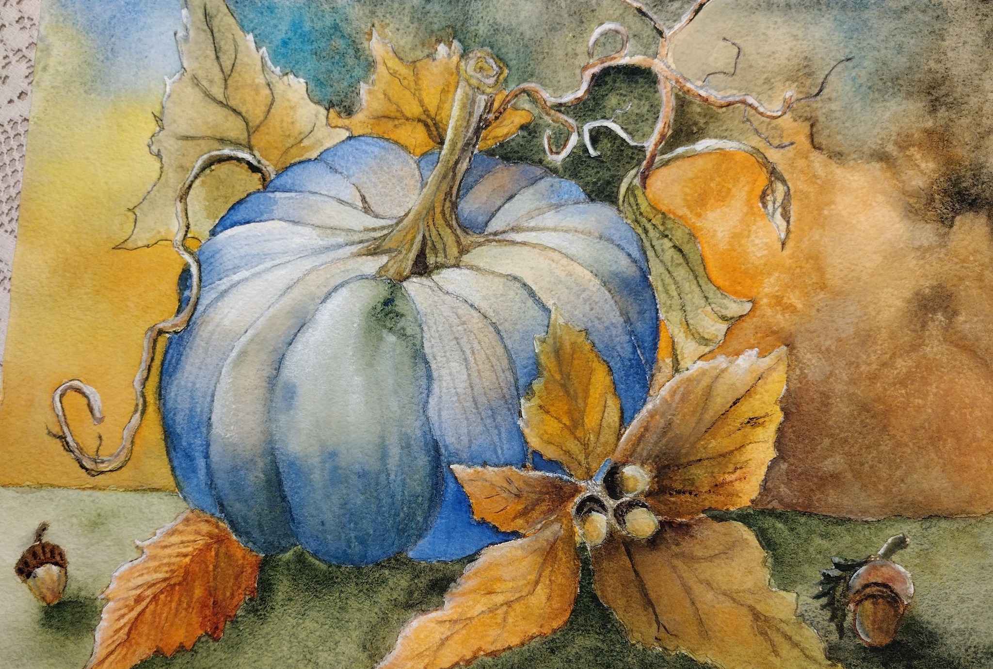 Discover the beauty of watercolor with local artist Evelyn Acosta-Cone 🍁 Evelyn will be demonstrating her process for painting autumn pumpkins on October 16th from 9:30–11:30 AM at the Highland Arts Guild. The event is free and open to the public. Seating is limited—don’t miss out! FREE DEMO | Watercolor Pumpkins