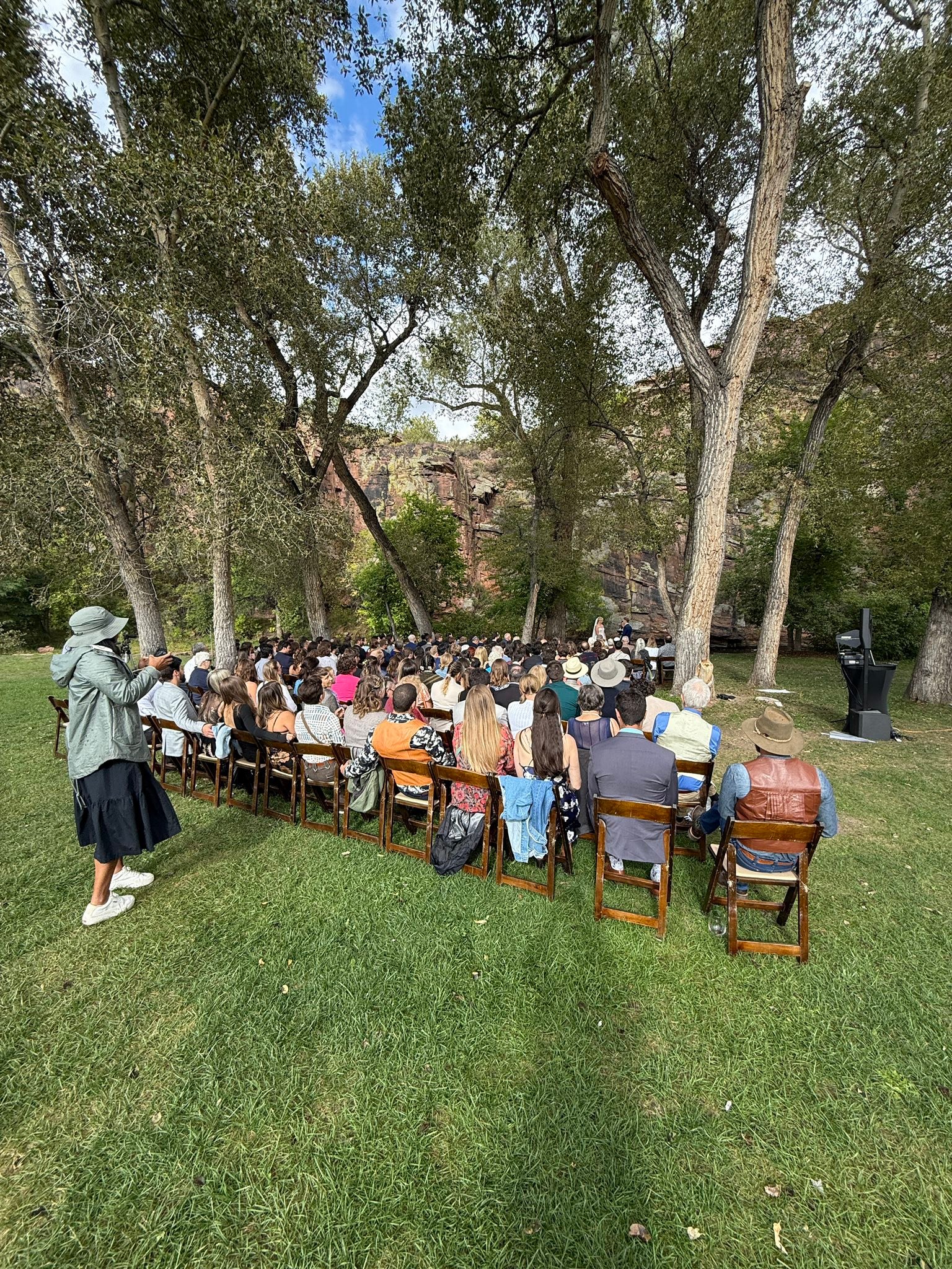 Wedding time at Planet Bluegrass! Working with Mountain Sound DJ tonight!