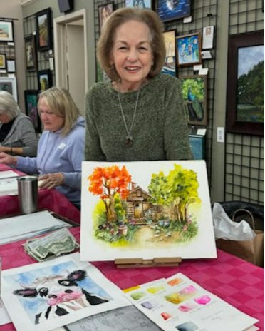 🍂 Want to see how watercolor magic happens? Local artist Evelyn Acosta-Cone will be sharing her fall pumpkin painting techniques in a free demo at the Highland Arts Guild, October 16th, 9:30–11:30 AM. Come be inspired! 🎨 FREE DEMO | Watercolor Pumpkins