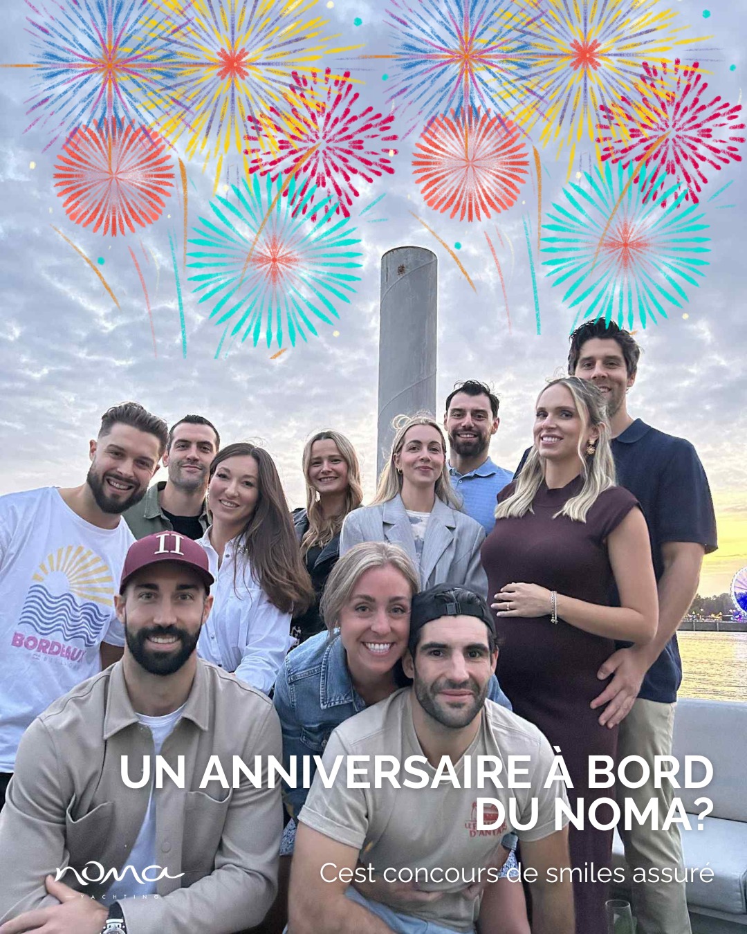 "Gardez le sourire, vous vous enlèverez 10 années" disait Jane Birkin.
Noma : LA fontaine de jouvence bordelaise? On en est sûr tellement on récolte vos sourires.
Embarquez donc et croquez la vie (et nos planches) à pleines dents avec ceux que vous aimez.