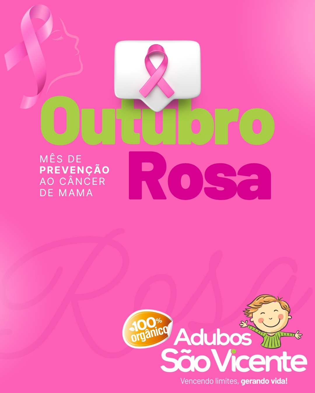 ✨🌸 Outubro Rosa na Adubos São Vicente 🌸✨
Cuidar é um ato de amor! 💕
Assim como nossas plantas precisam de atenção, cuidado e nutrição para florescer, nós também precisamos olhar com carinho para a nossa saúde.
🎀 O Outubro Rosa nos lembra da importância da prevenção e do diagnóstico precoce do câncer de mama.
🌱 Cultive a vida: cuide de você, faça seus exames e incentive quem você ama a também se cuidar.
#AdubosSãoVicente #OutubroRosa #CultiveACura #PrevençãoÉAmor #SaúdeDaMulher