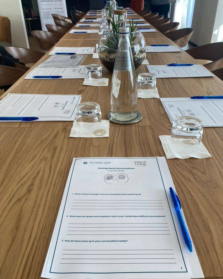 ๐ฌ Happening tomorrow! Dr Elaine Dutton and Olivia Bilocca will be joining forces once again for Navigating Tough Conversations: a practical workshop for business leaders and HR professionals. Because strong communication isnโt just a skill - itโs the foundation of great leadership.
This weekโs session is fully booked, but due to high demand, weโve opened up a new date: Thursday 7th May, 2026! More info out soonโฆ
๐ถ Early Bird: โฌ250 (Workshop + Networking Coffee Break)
๐ฉ info@thechangeagent.eu | olivia@ethicalliving.eu
๐ฒ WhatsApp: Elaine: +356 9988 3272 | Olivia +356 99632674
#Leadership #ToughConversations #HR #TheChangeAgent #LeadershipDevelopment #CommunicationSkills