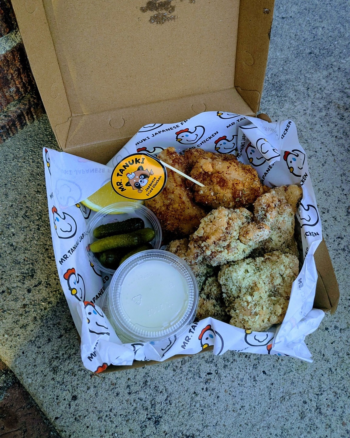 Wow! @mrtanuki_friedchicken has some great twists on classic karaage. The parmesan cheese was wild!
