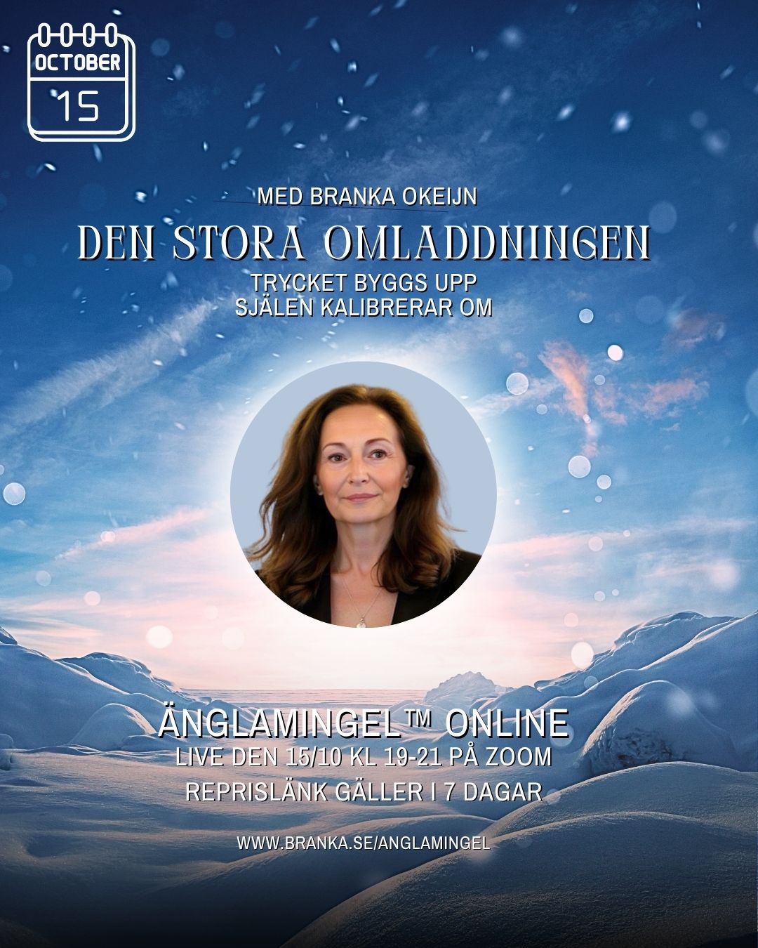 Vi står mitt i ett skifte. Mycket rör sig under ytan men ännu syns det inte fullt ut. Det är som att energin håller andan innan den släpper taget. Oktober markerar början på en längre omladdningsfas – en tid då våra inre system uppdateras för att kunna bära nästa nivå av vår utveckling.
Den stora omladdningen påverkar allt – från vår inre balans till hur världen rör sig omkring oss. Vi behöver stanna upp, känna in och lyssna inåt. Flera planeter ligger fortfarande i retrograd, vilket ger en stark men långsam rörelse framåt, en energi som formar våra beslut och riktning just nu.
Vi tittar närmare på de energier som formar landskapet inför 2026 – året då mycket av det vi sår nu kommer slå rot. Jag berör också de astrologiska placeringar som påverkar vår tid, men ur ett andligt och samtida perspektiv, kopplat till vårt kollektiva uppvaknande.
🌟 Under kvällen talar vi om:
– Varför allt kan kännas stilla trots att mycket förändras
– Hur det som sker nu lägger grunden för kommande år
– Vad som håller på att avslutas – och vad som tar form
– Hur du kan navigera medvetet när gamla strukturer löses upp
Det är en kväll för dig som känner förändringen i luften men ännu inte vet vart den leder. För dig som vill förstå de djupare sambanden och hitta en klarare inre kompass i det som håller på att ta form.
Vi betraktar vår tid genom ett andligt, klart och samtida ljus.
Här börjar omladdningen – inte genom att göra mer, utan genom att veta mer.
Efter föreläsningen öppnar vi för frågor och vägledning.
Varmt välkommen 💫
Branka
LIVE - Onsdagen den 15 oktober via Zoom
Kl 19.00 - ca 21.00
REPRISLÄNK skickas ut dagen därpå och gäller i 7 dagar.
Deltagaravgift: 300kr
Anmälan: www.branka.se/anglamingel
Länk i profil @brankaokeijn