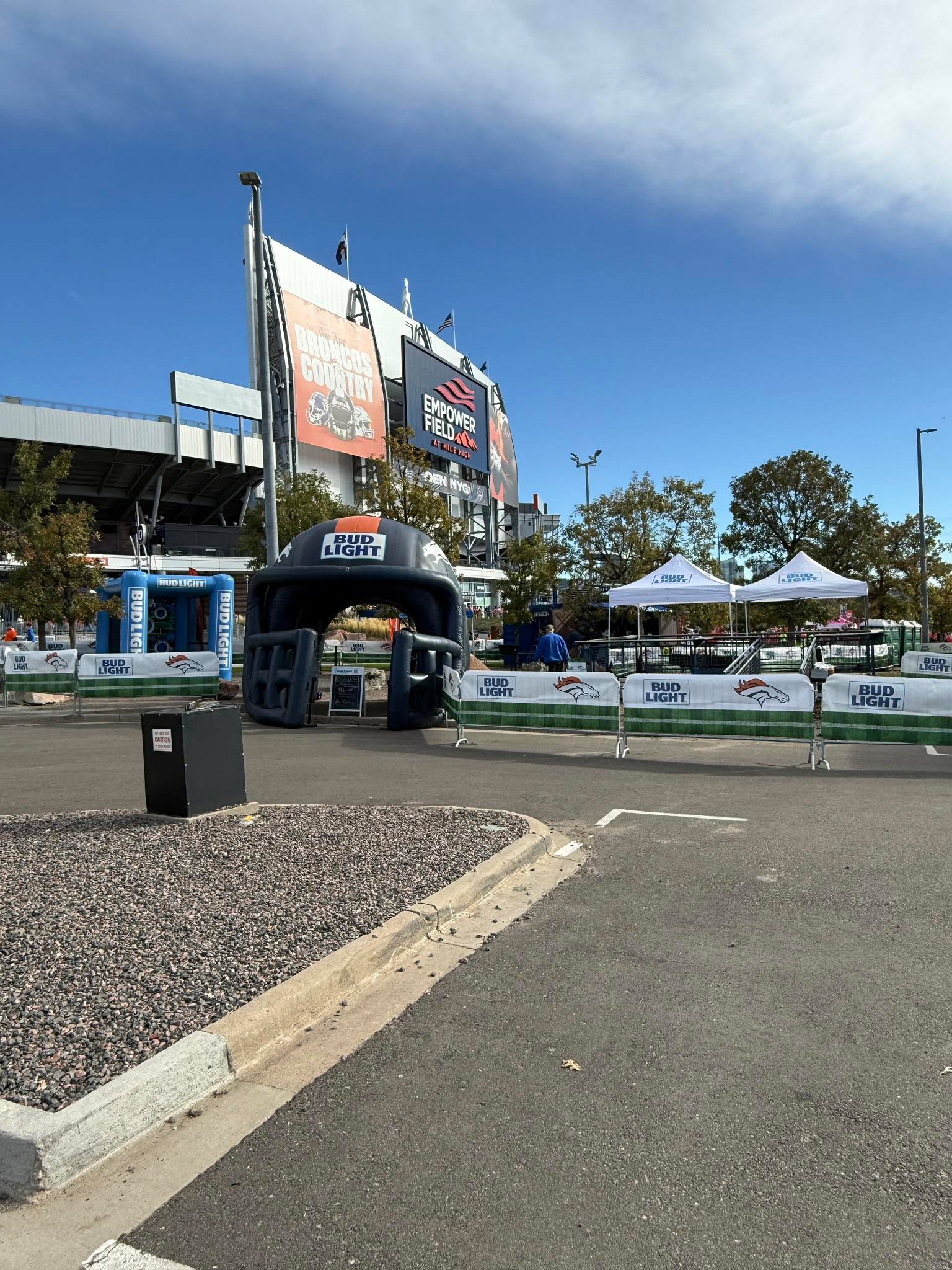 Game time! DJing for the @broncos & @budlight for the VIP Tailgate Party at @empowerfieldatmilehigh with @thepineappleagency