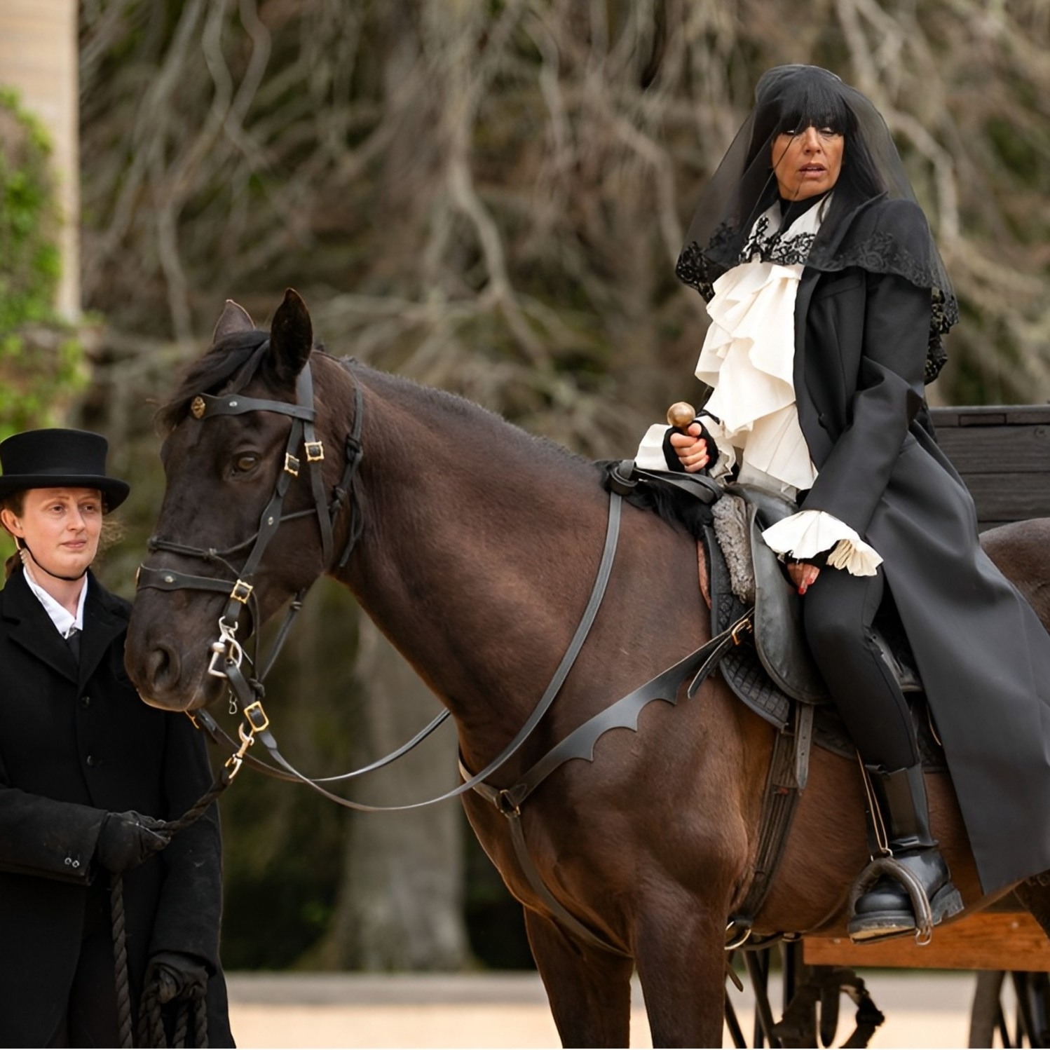 Back at the iconic Traitors Castle in the Scottish Highlands, this time with @claudiawinkle in the saddle and a funeral cart for the first season of The Celebrity Traitors UK.
Wonderful to be invited back onto set with our horses Gali, Krozby and Rufus.
Catch our team on the screen on BBC iPlayer on Episode 2.
#traitors #traitorsuk #celebritytraitors #claudiawinkleman #ClaudiaWinkleman #filmscotland #FilmScotland #filmhorsesscotland #ardrosscastle #ArdrossCastle