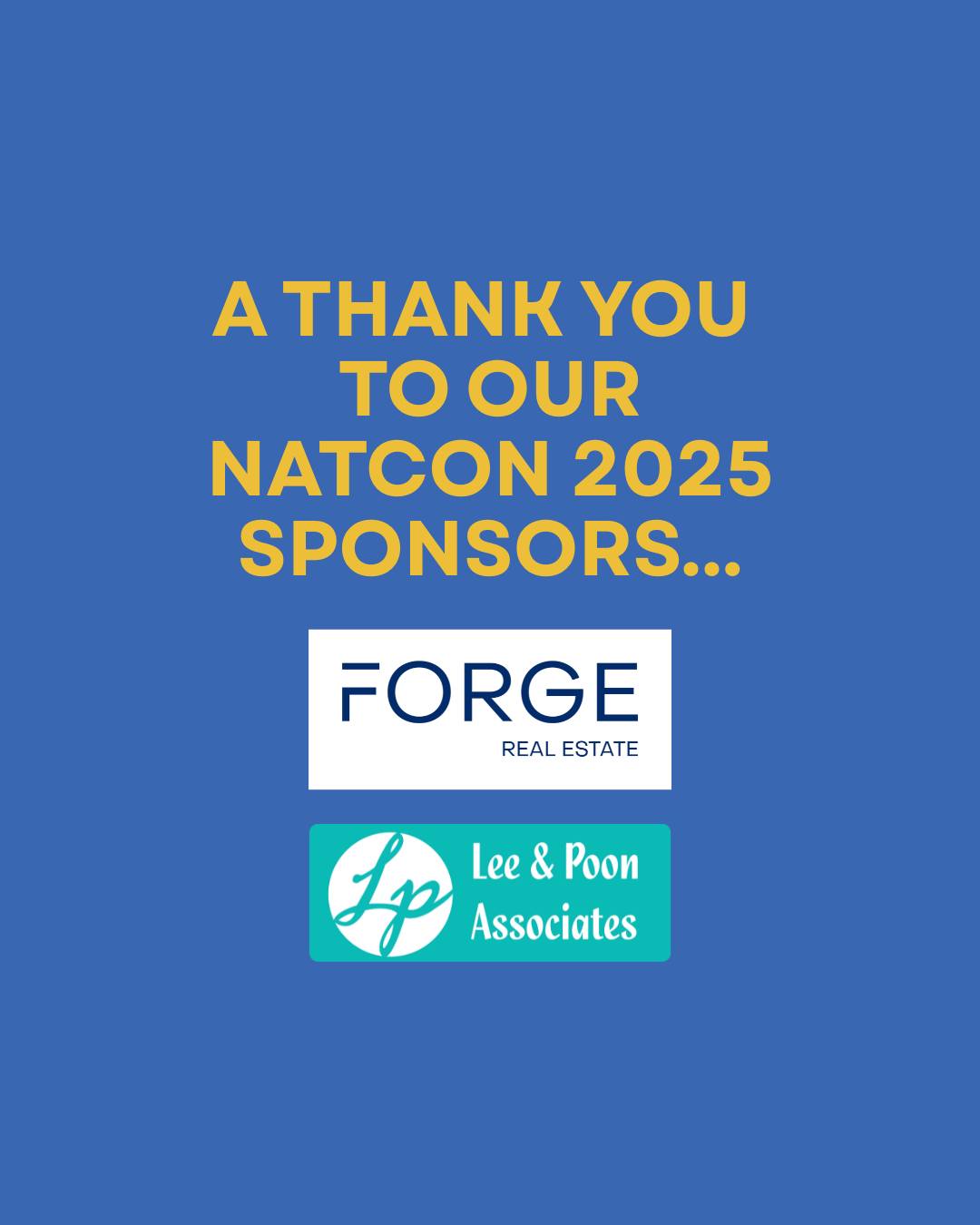 A huge thank you to our NatCon 2025 sponsors @forge_realestate and Lee & Poon Associates !!
Your commitment and generosity powered such an unforgettable weekend, and we’re so grateful for your support 💫
#NatCon2025 #ThankYou #Sponsors #BeBold #JCIAustralia