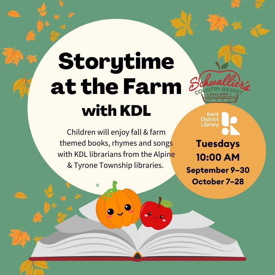 Last Story Time at the Farm is Tuesday at 10! Come on out!