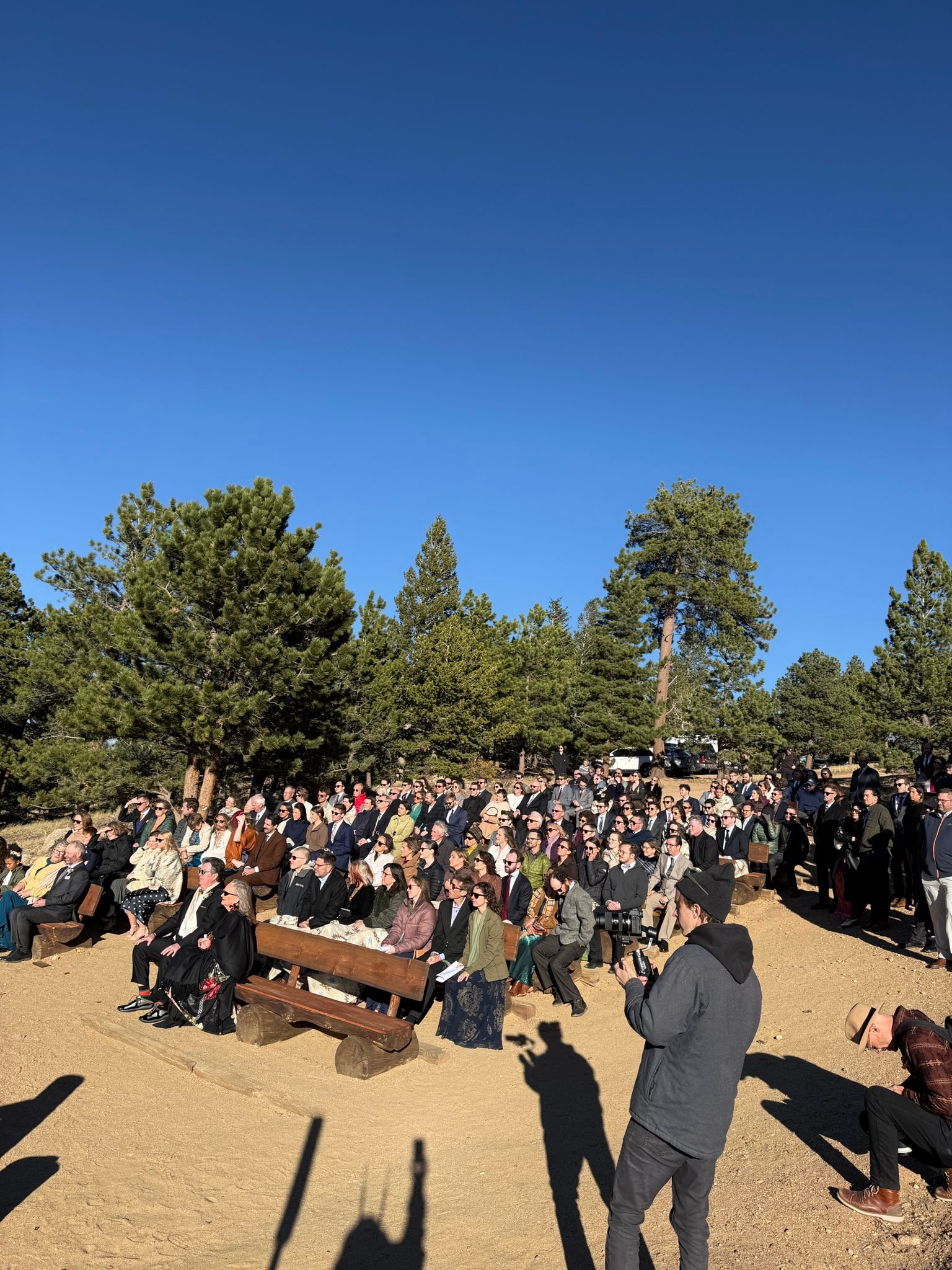 BIG Wedding time at @ymcarockies Very windy ceremony & sounded sooo good!