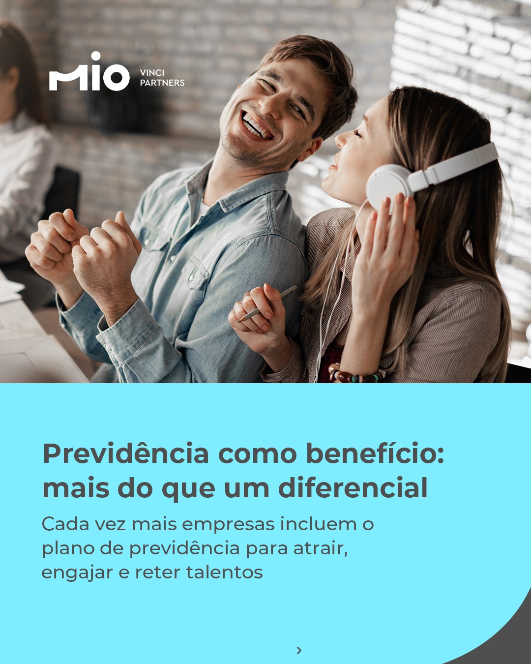 O cuidado com o futuro também passa pelo ambiente de trabalho. Um plano de previdência empresarial ajuda a construir relações mais duradouras e a reduzir a rotatividade de talentos.
Com o MIO, sua empresa conta com uma solução digital, simples e eficiente para implementar e acompanhar esse benefício de forma estratégica.
Saiba mais: https://www.linkedin.com/company/mio-vinci-partners/