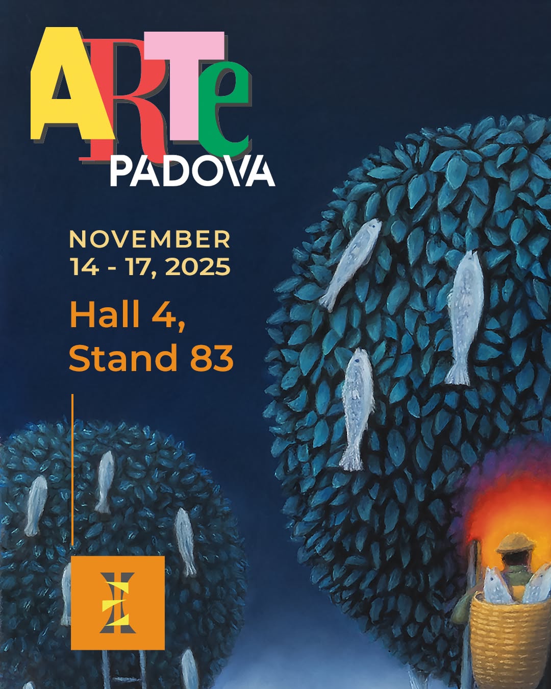 I am delighted to announce that I will be exhibiting at @arte.padova 2025 from November 14 to 17! It's one of the most important art fairs, and I can't wait to share this moment with you all.
📍 WHERE TO FIND ME: You will find 6 of my works on display at Stand no. 83, hosted by @expositivaart , inside the famous Pavilion 4.
Pavilion 4 is the heart of the Contemporary Art Talent Show (C.A.T.S.), dedicated to emerging talents like me and accessible art. It’s a fantastic opportunity to discover new names in the art scene!
Save the date and come visit me!
🗓️ Dates: November 14 – 17, 2025
🏛️ Location: Fiera di Padova
🔗 Tickets and Info: Visit the official ArtePadova website!
#ArtePadova2025 #ContemporaryArtTalentShow #artePadova #EmergingArtist #ExpositivaArt #ContemporaryArt #ItalianArtist #ArtForSale